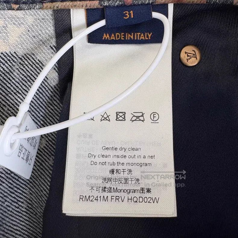 Louis Vuitton Louis Vuitton Fired Cloud Flocked Old Flower Jeans Size US 31 - 4 Thumbnail