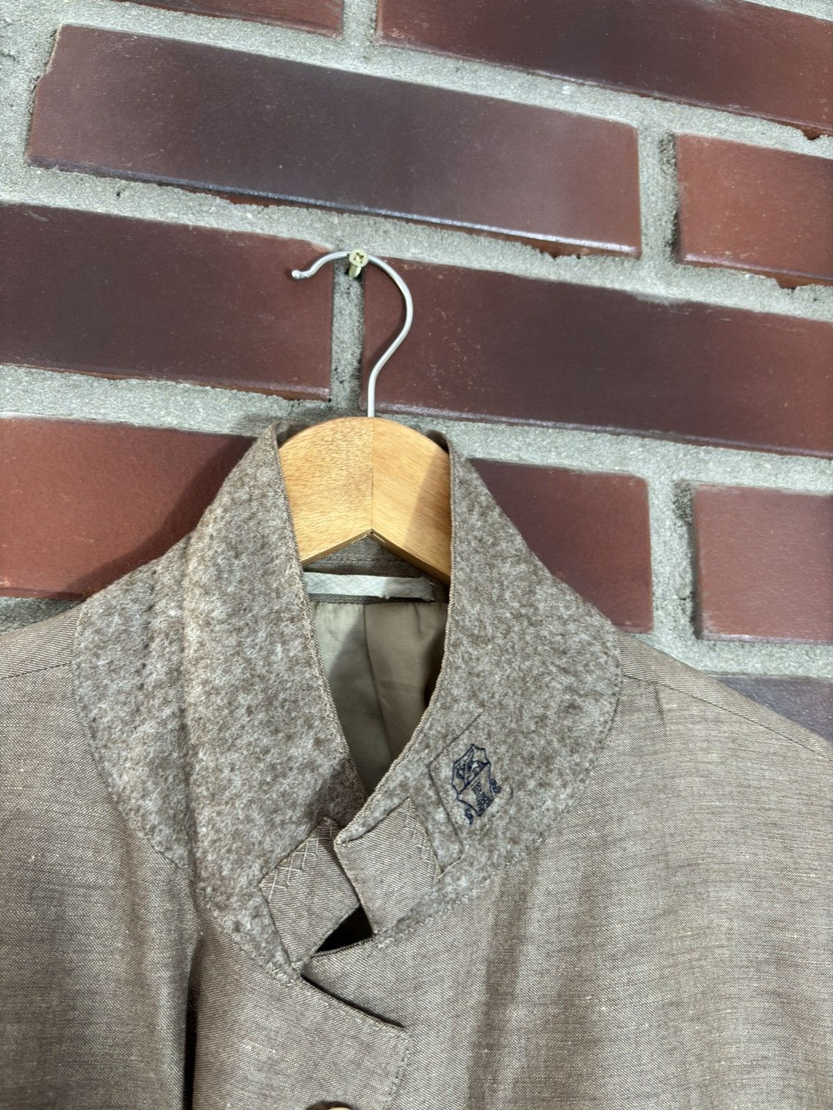 Brunello Cucinelli × Designer Brunello Cucinelli Linen Light Blazer Blazer Suit Jacket Size 44R - 5 Thumbnail