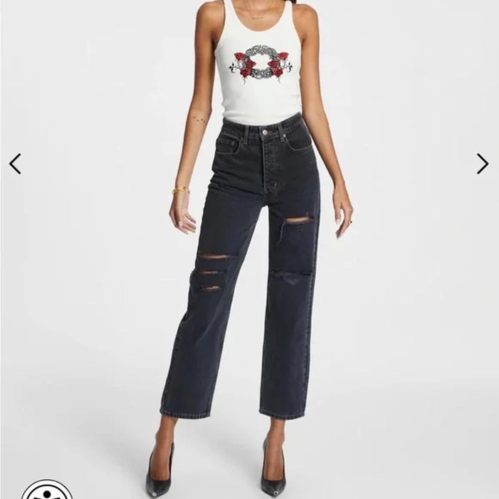 Ksubi new ksubi womens denim jeans brooklyn jean raven sliced 24 6 Size 24" / US 00 / IT 34 - 2 Thumbnail