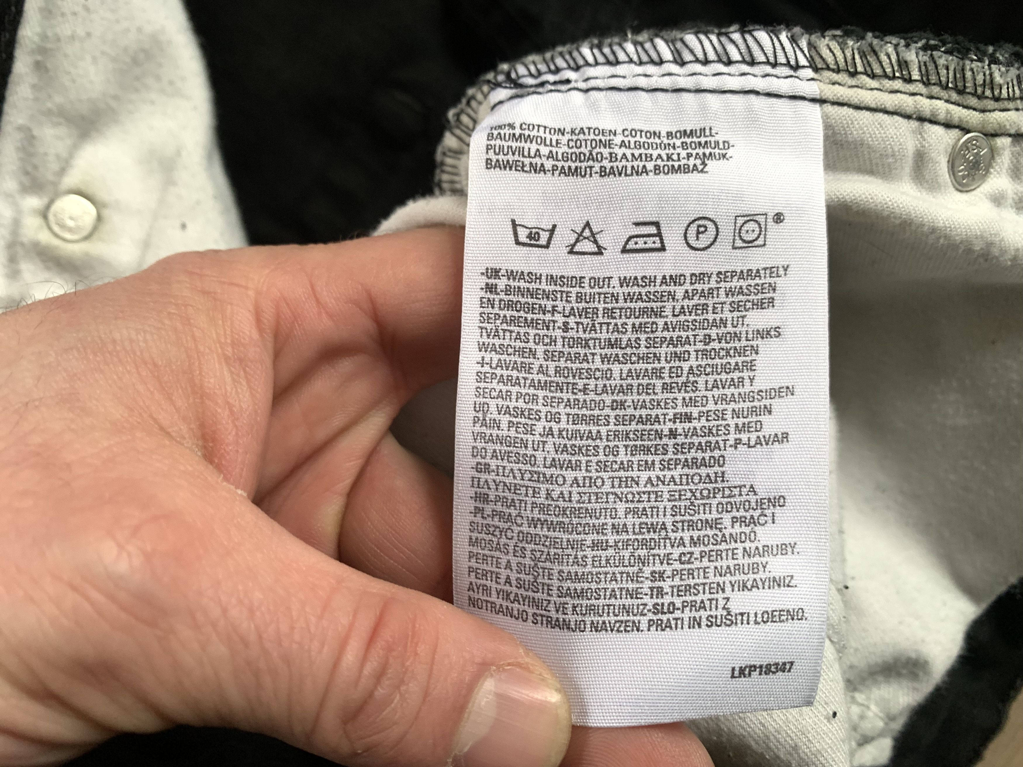 Levi's Levi’s 751 Black Straight Fit Jeans Size US 30 / EU 46 - 10 Thumbnail