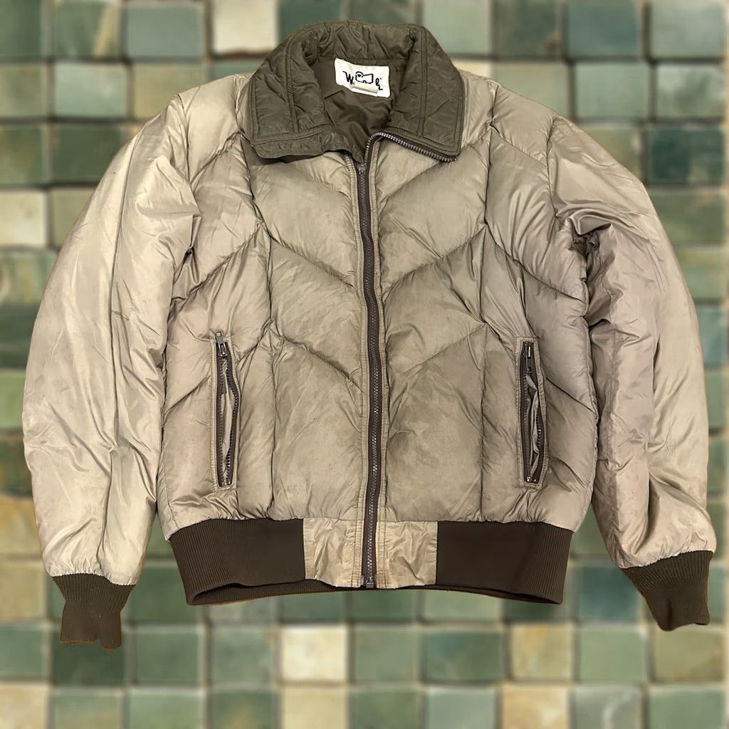 Vintage VINTAGE Woolrich Down Filled Puffer Jacket Coat Large L Gray Insulated Winter 80s Casual Workwear Outdoor Mens Size US L / EU 52-54 / 3 - 1 Thumbnail