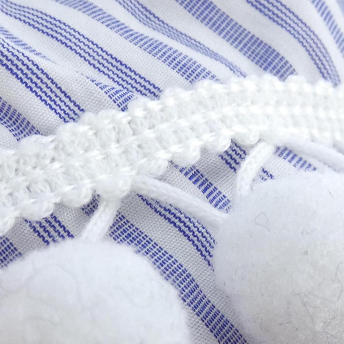Comme des Garcons Homme Plus Shirt Stripe Cotton Chest Pocket Hem Design White Blue Size US XS / EU 42 / 0 - 5 Thumbnail