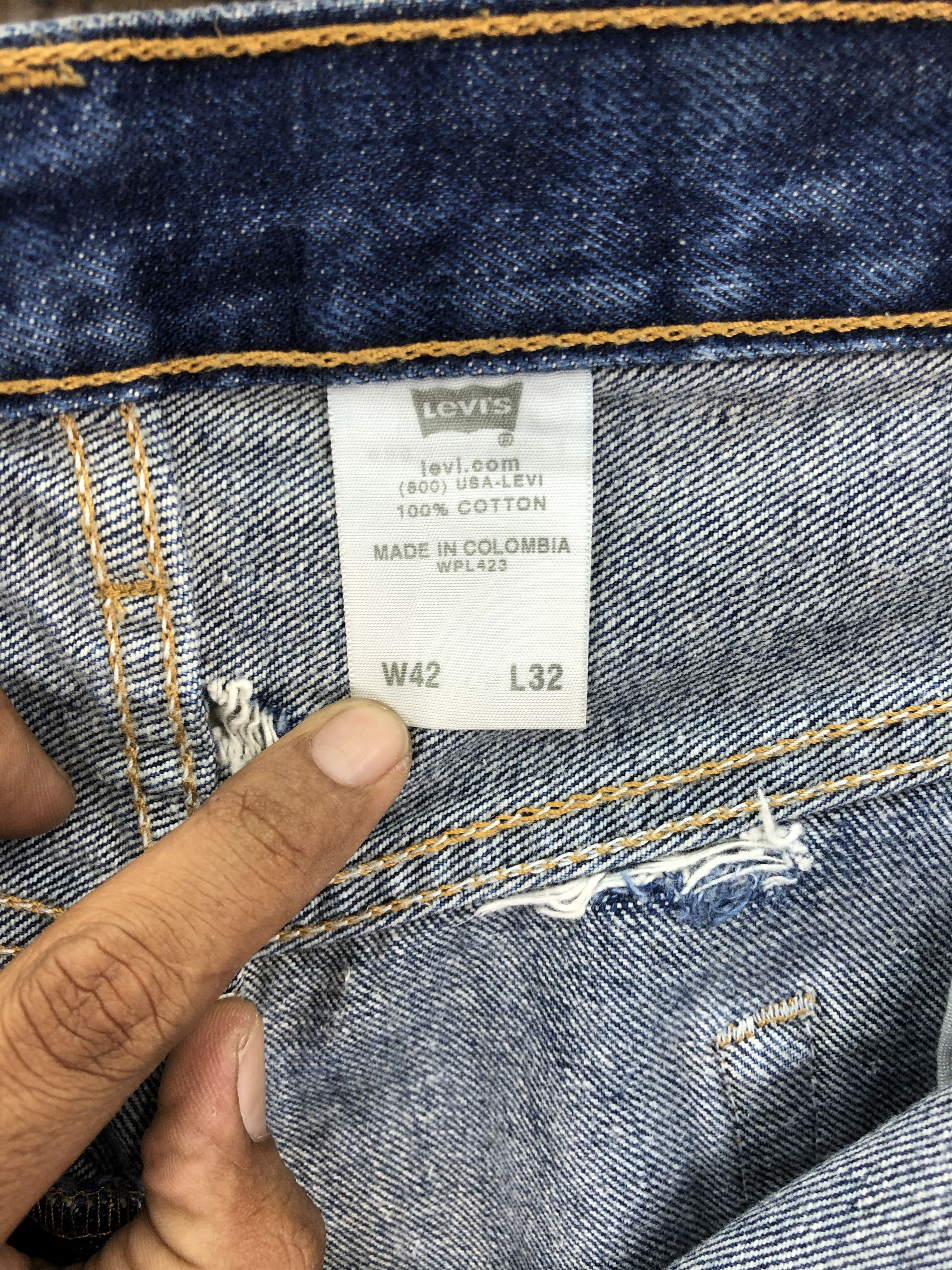Levi's Vintage Levis 501 Jeans Dirty Levi's Indigo Faded Denim Size US 40 / EU 56 - 10 Thumbnail
