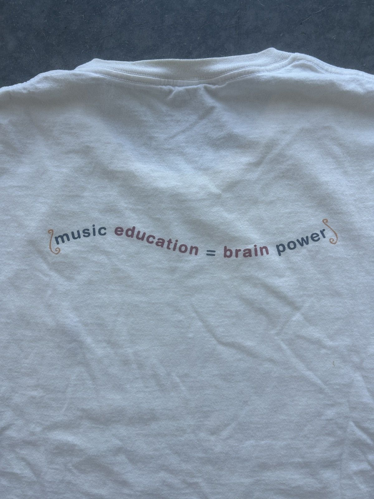 Tommy Hilfiger × Vintage Vintage 90s Tommy Hilfiger Save The Music Graphic Tee Size US L / EU 52-54 / 3 - 6 Thumbnail