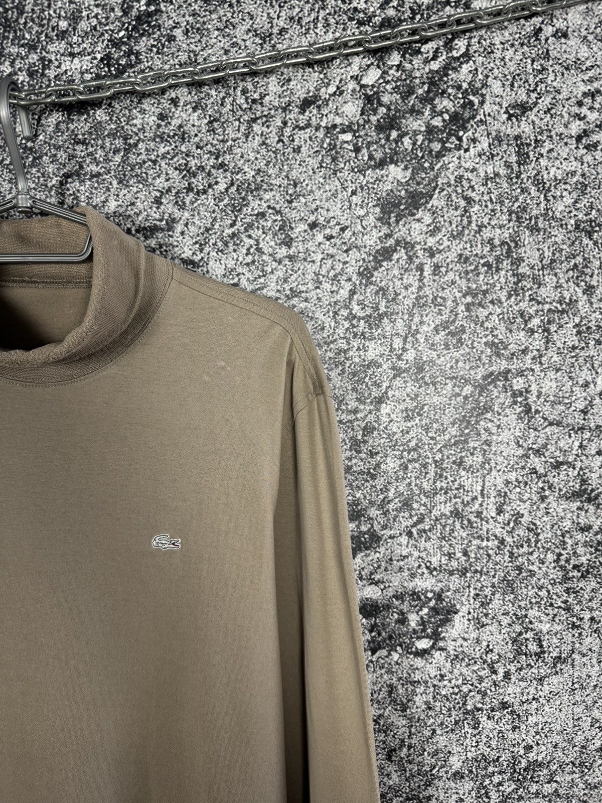 Lacoste Lacoste Turtleneck Vintage Long Sleeve Shirt Pullover Size M Size US M / EU 48-50 / 2 - 2 Thumbnail