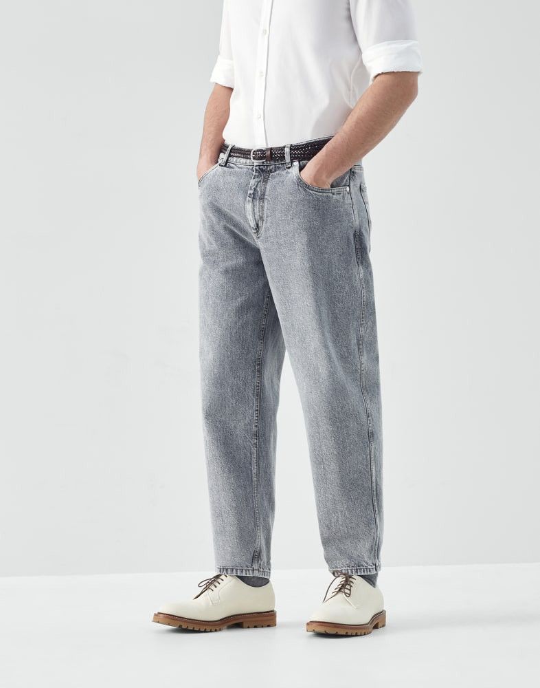 Brunello Cucinelli o1w1db10924 Denim Pants in Dark Grey Size US 32 / EU 48 - 1 Preview