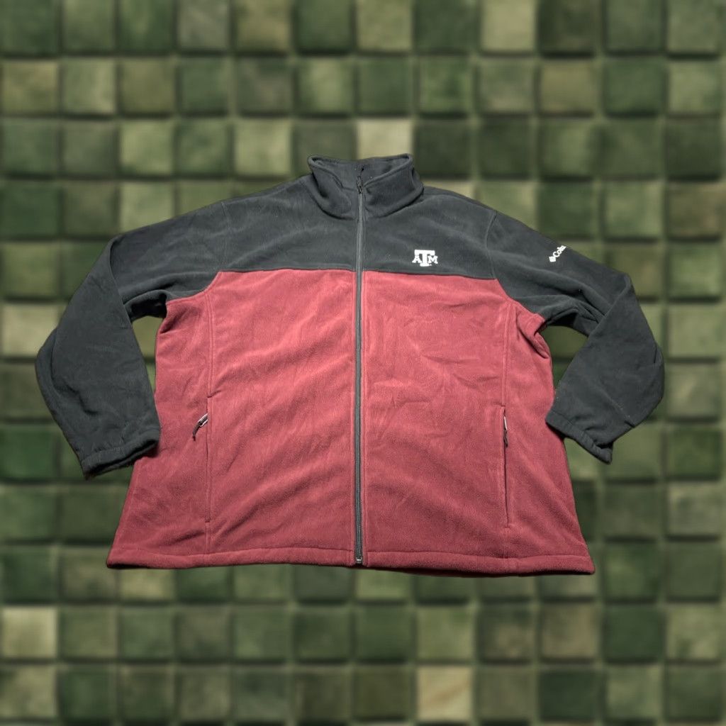 Vintage Columbia Jacket Men 3XL Maroon Black Collegiate Full Zip Texas A&M Aggies Size US XXL / EU 58 / 5 - 1 Thumbnail