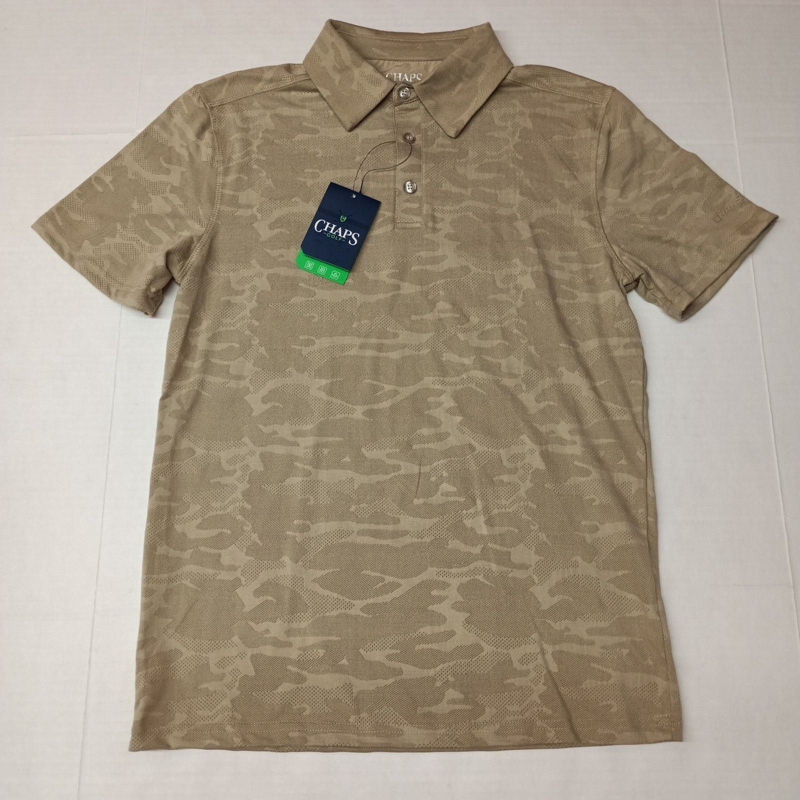 Chaps Chaps Golf Camo Polo Shirt Men's S Small Khaki 4-Way Stretch Size US S / EU 44-46 / 1 - 1 Thumbnail