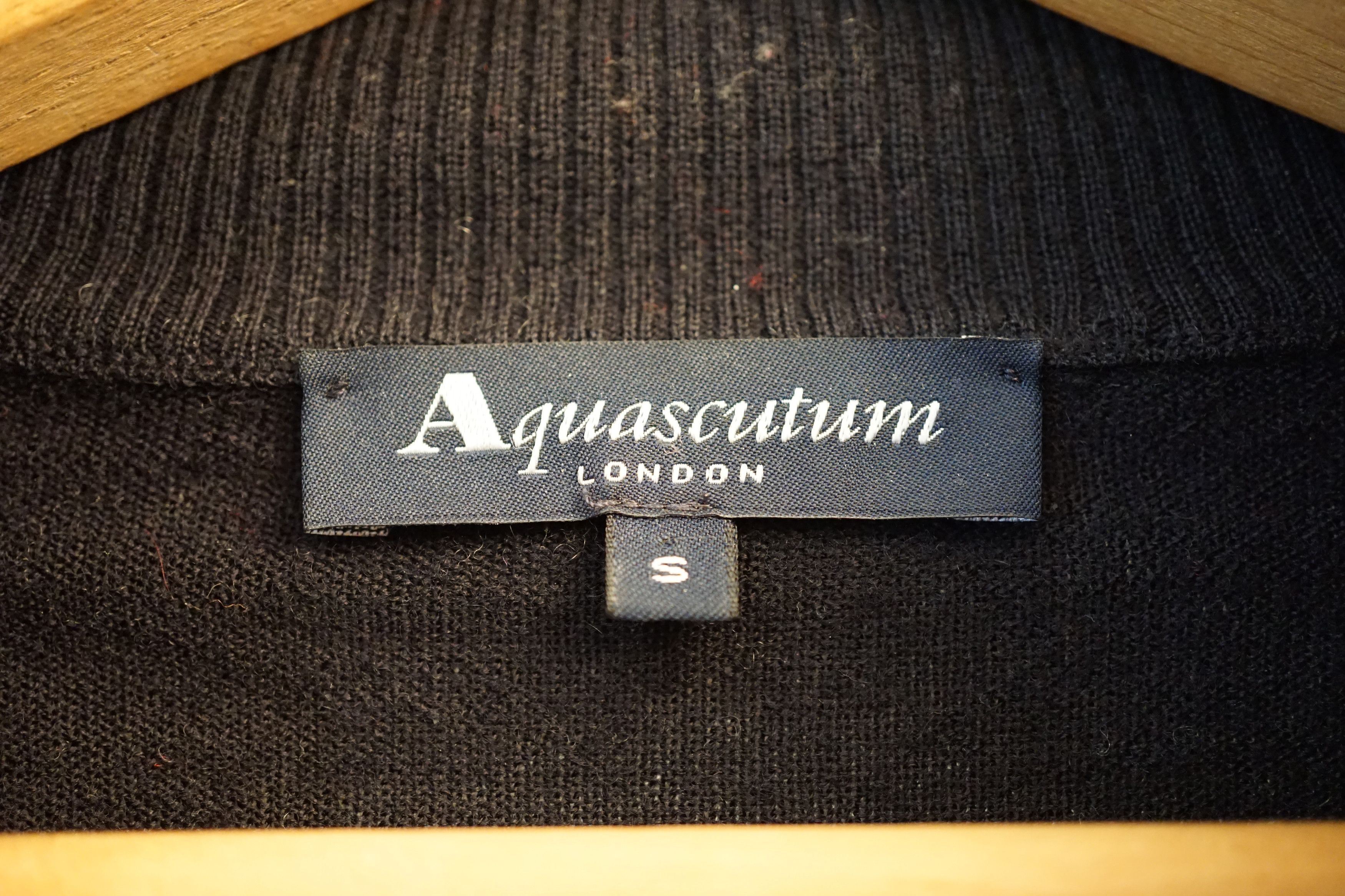 Aquascutum Aquascutum Zip-up Cardigan - Black Size US S / EU 44-46 / 1 - 3 Thumbnail