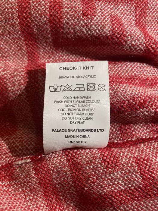 Palace PALACE CHECK-IT KNIT | Grailed