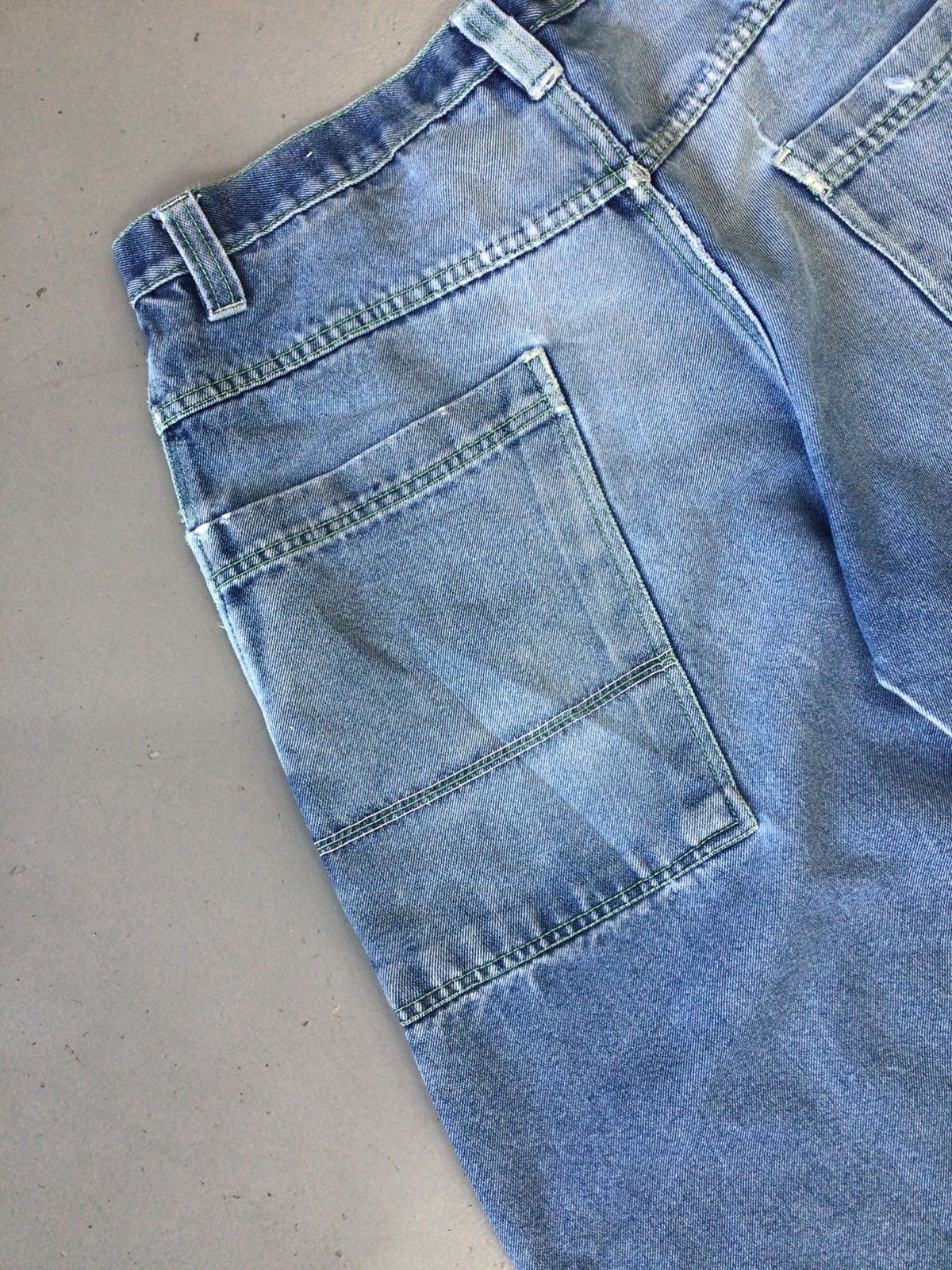 JNCO × Southpole × Vintage Vintage snakeyes SpellOut embroidered flared denim Size US 33 - 13 Thumbnail