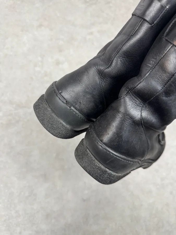 Gucci 2000s Gucci Black Leather Lace-up Boots Size US 7.5 / EU 40-41 - 8 Thumbnail