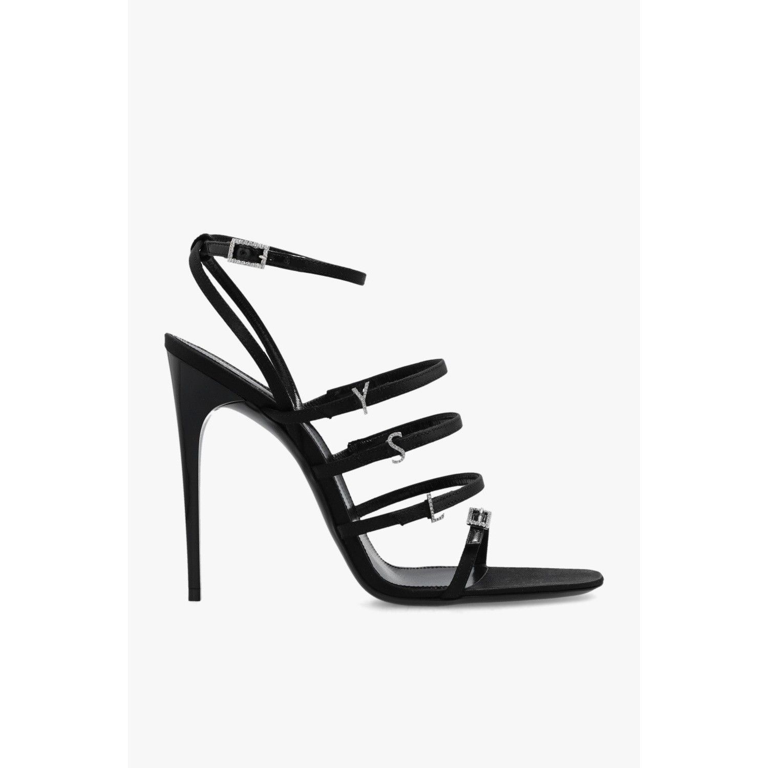 SAINT LAURENT Jerry Black 110mm Sandals New & Authentic (Wom
