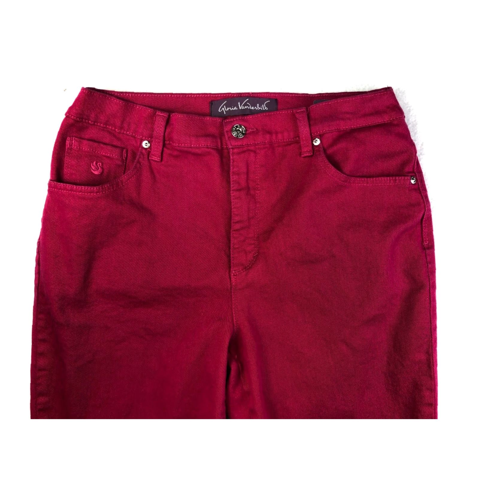 Gloria Vanderbilt Gloria Vanderbilt Amanda Capri Juniors Size 10 Pink Denim Jeans - 27x18 Mid Rise Regular Inseam 18 Size 32" / US 10 / IT 46 - 3 Thumbnail