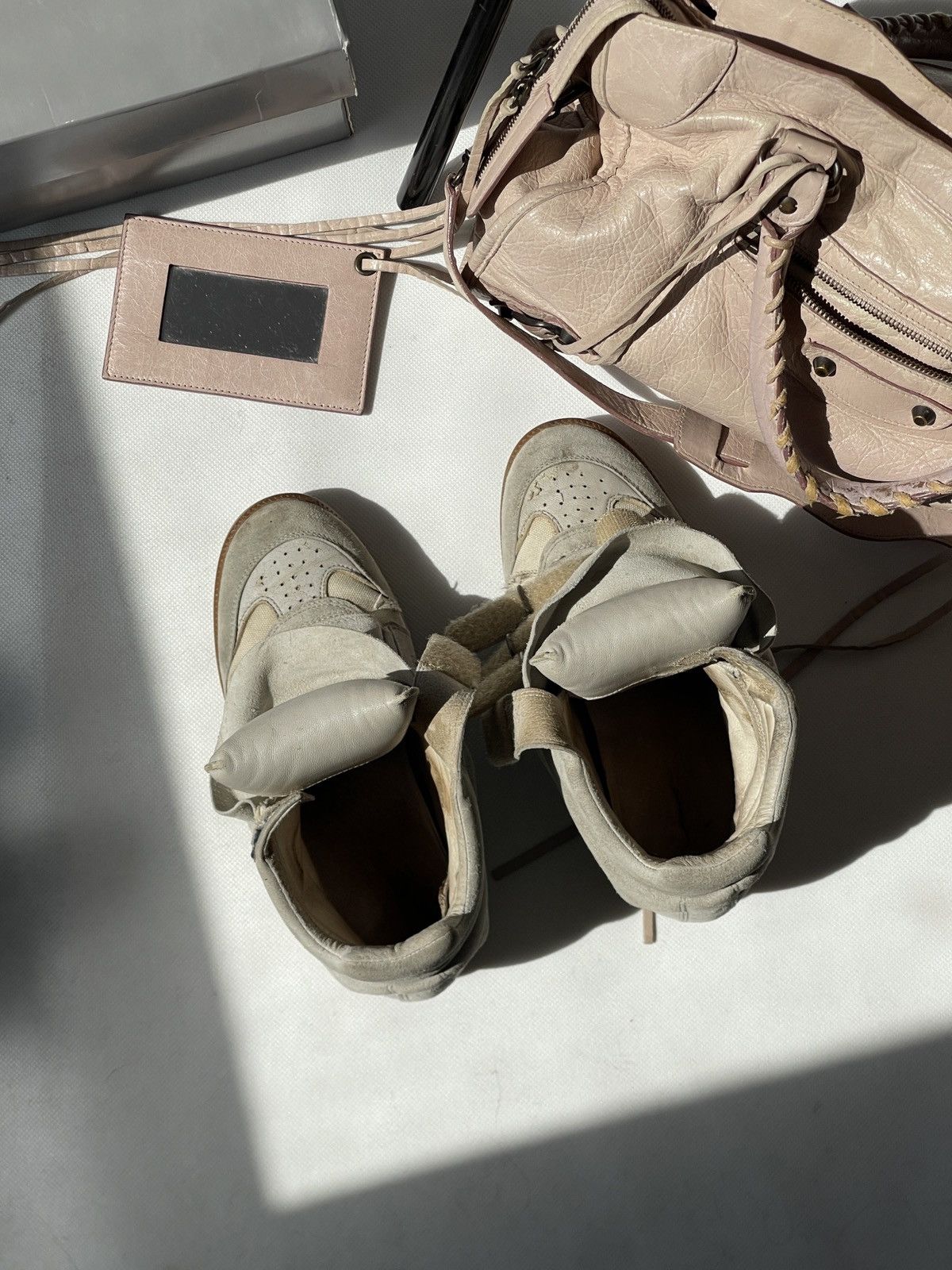 Isabel Marant Authentic Isabel Marant Etoile Bekett sneakers Suede Wedge Size US 7 / IT 37 - 3 Thumbnail