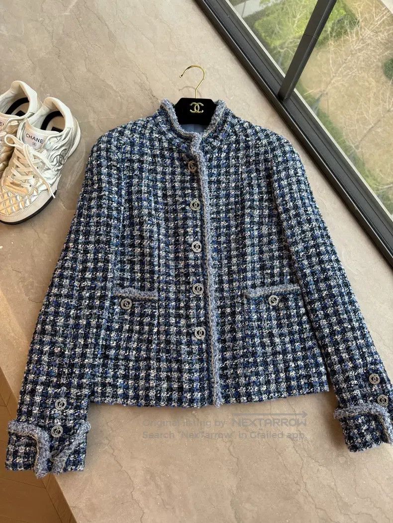 Chanel Chanel 20p blue jacket Size XXS / US 00 / IT 34 - 3 Thumbnail