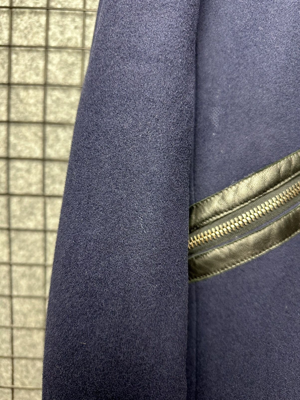 Balmain Pierre Balmain Vintage Wool Blend Leather Zip Up Coat Size50 Size XL / US 12-14 / IT 48-50 - 8 Thumbnail