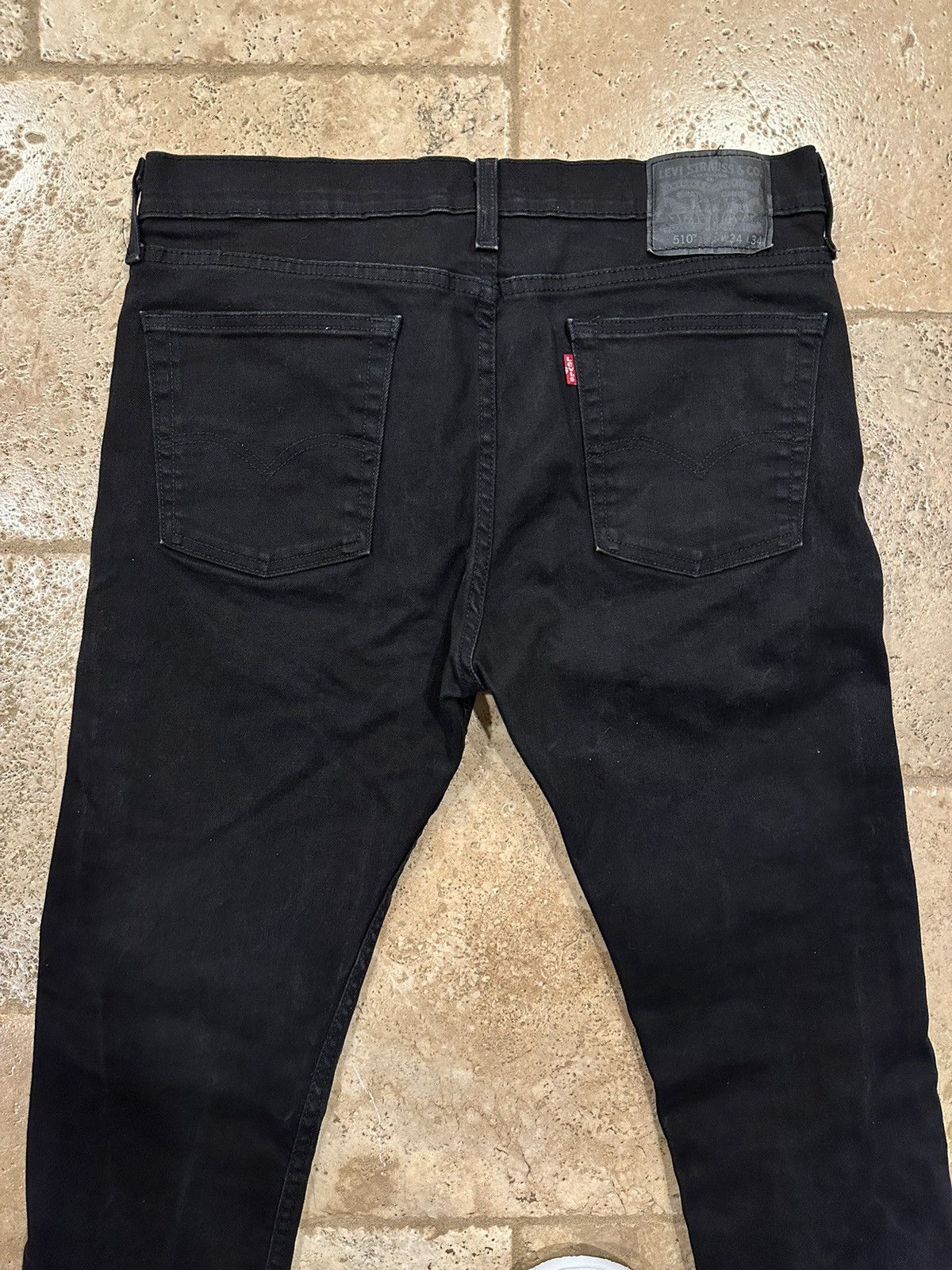Levi's Levi’s Black 510 Stretch Denim Jeans Size US 34 / EU 50 - 7 Thumbnail