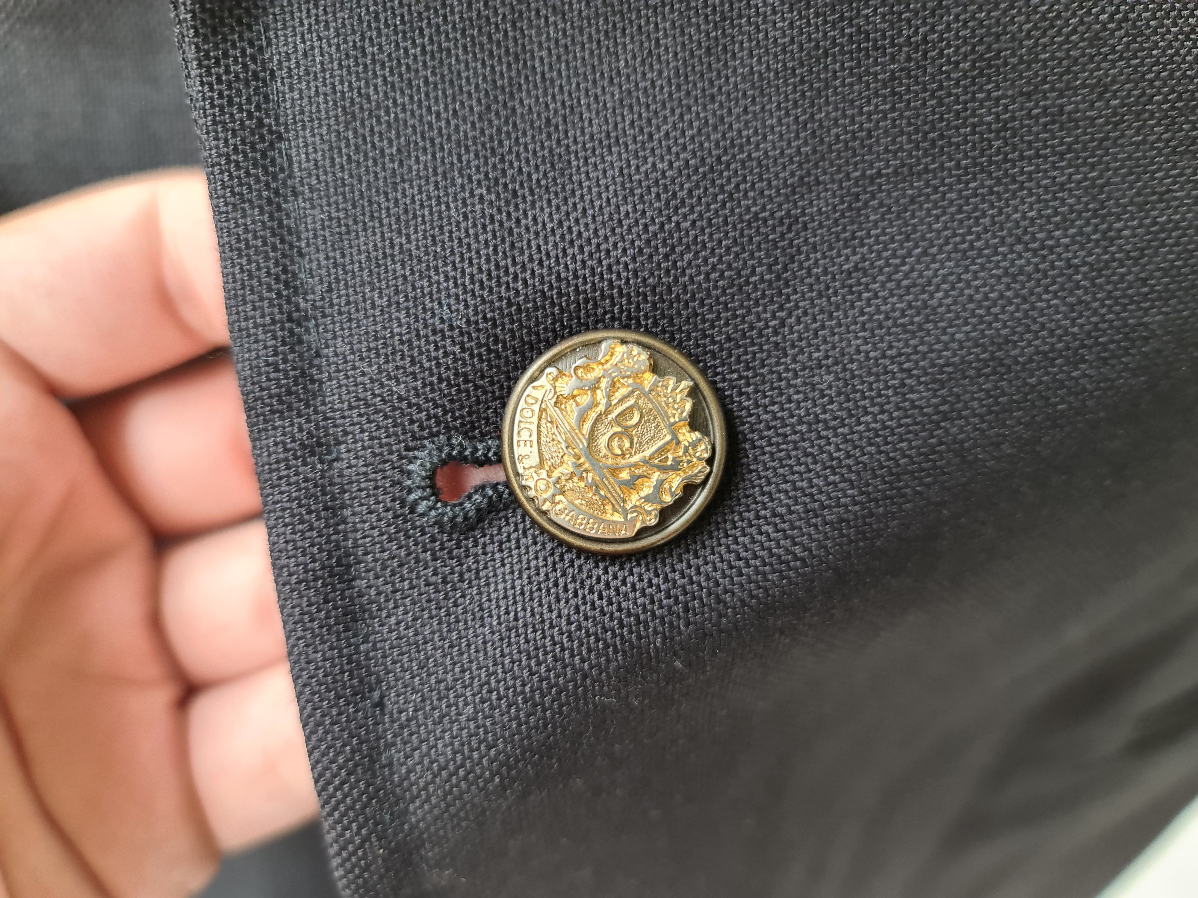 Dolce & Gabbana Dolce & Gabbana "Martini" Sport Coat Blazer Black Wool 50 Size 50R - 4 Thumbnail