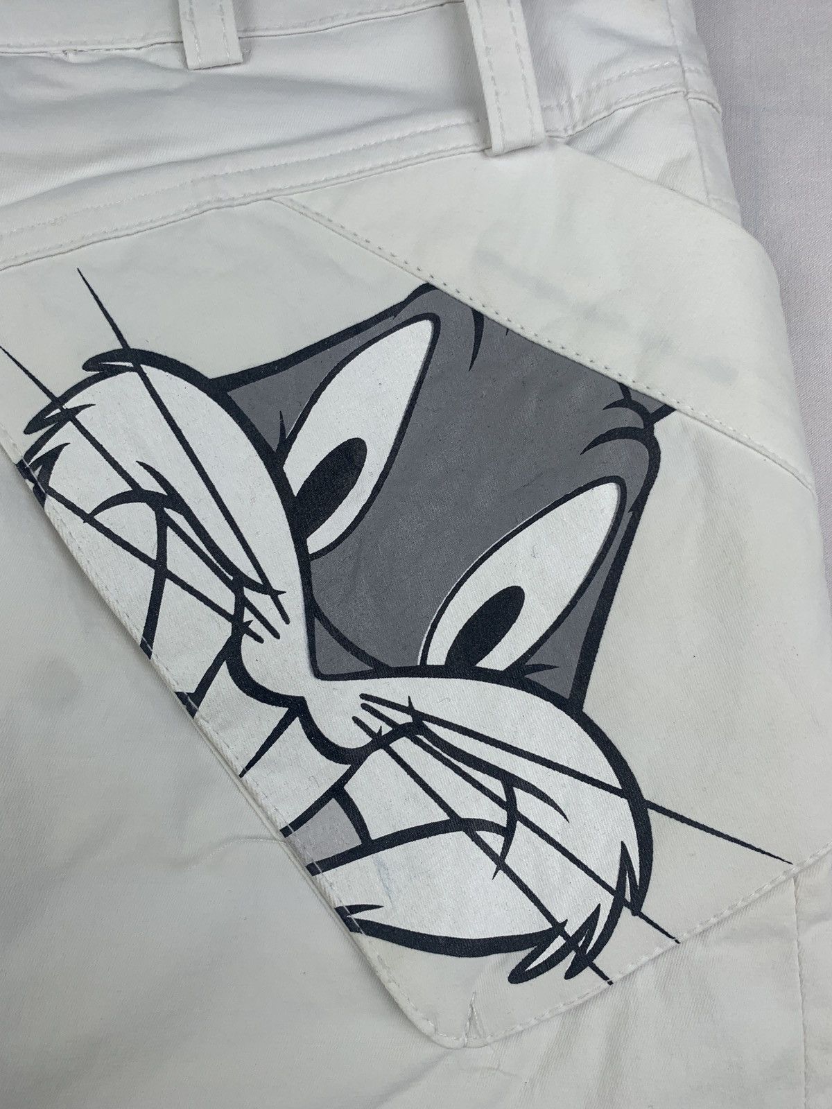 Warner Bros 2010 Warner Bros Golf Bugs Bunny Nylon Graphic Mini Skirt Size 28" / US 6 / IT 42 - 4 Thumbnail