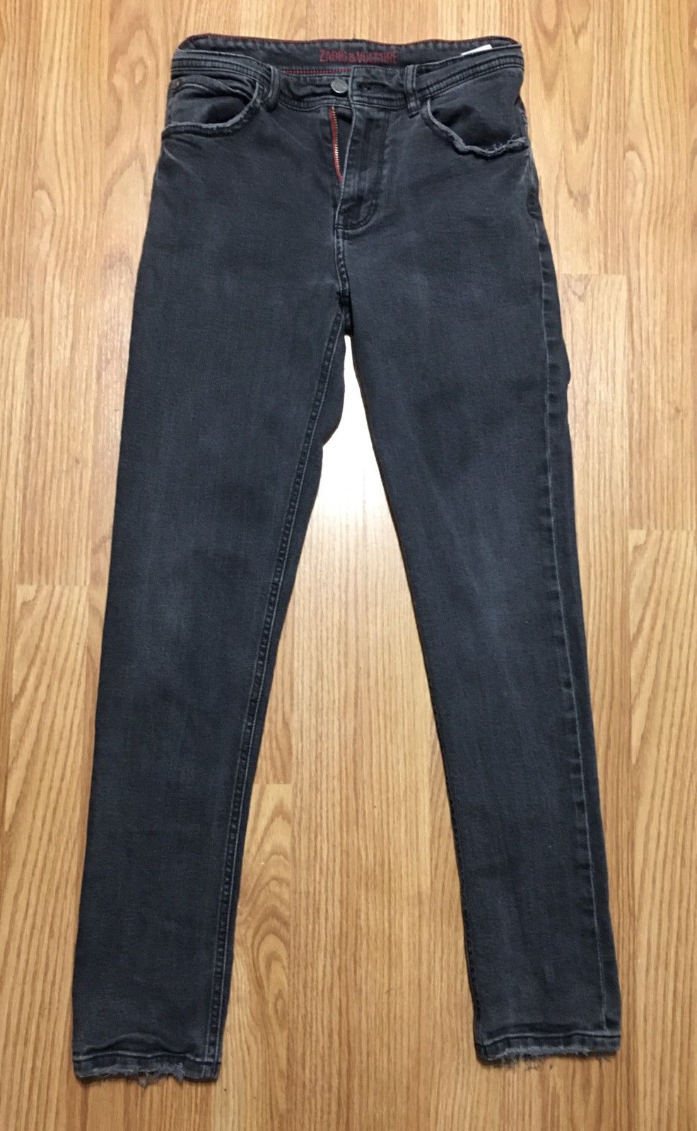 Zadig & Voltaire Zadig & Voltaire Grey Skull Logo Slim Jeans Pants XS Size 25" / US 0 / IT 36 - 11 Thumbnail