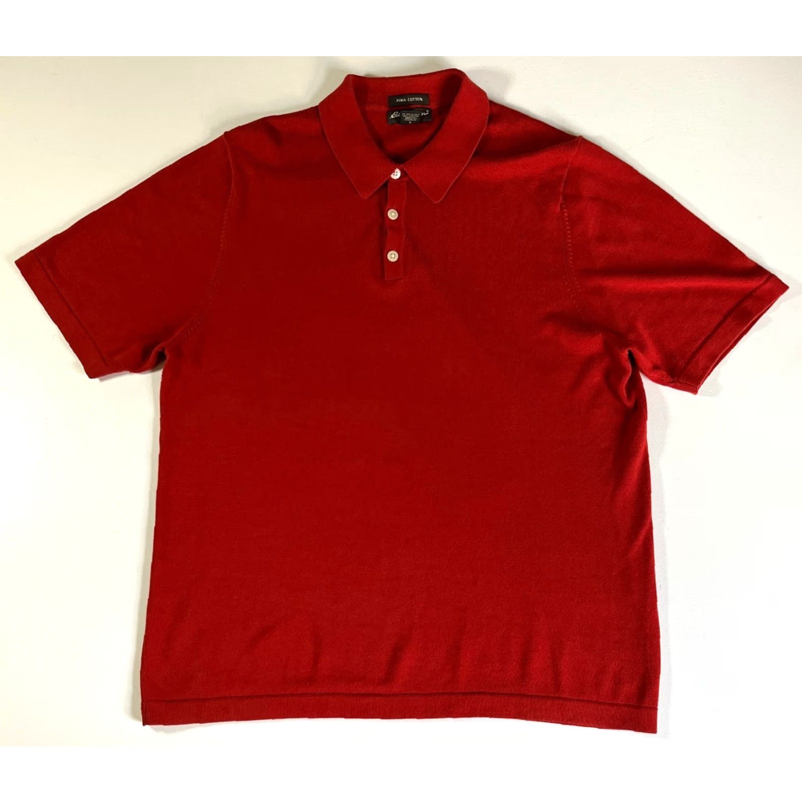 Eddie Bauer VINTAGE Eddie Bauer Polo Shirt Men’s Knit Pima Cotton Made in UK Size L Red Short Sleeve Collared 100% Pima Cotton Classic Preppy Casual Men’s Polo Size US L / EU 52-54 / 3 - 4 Thumbnail