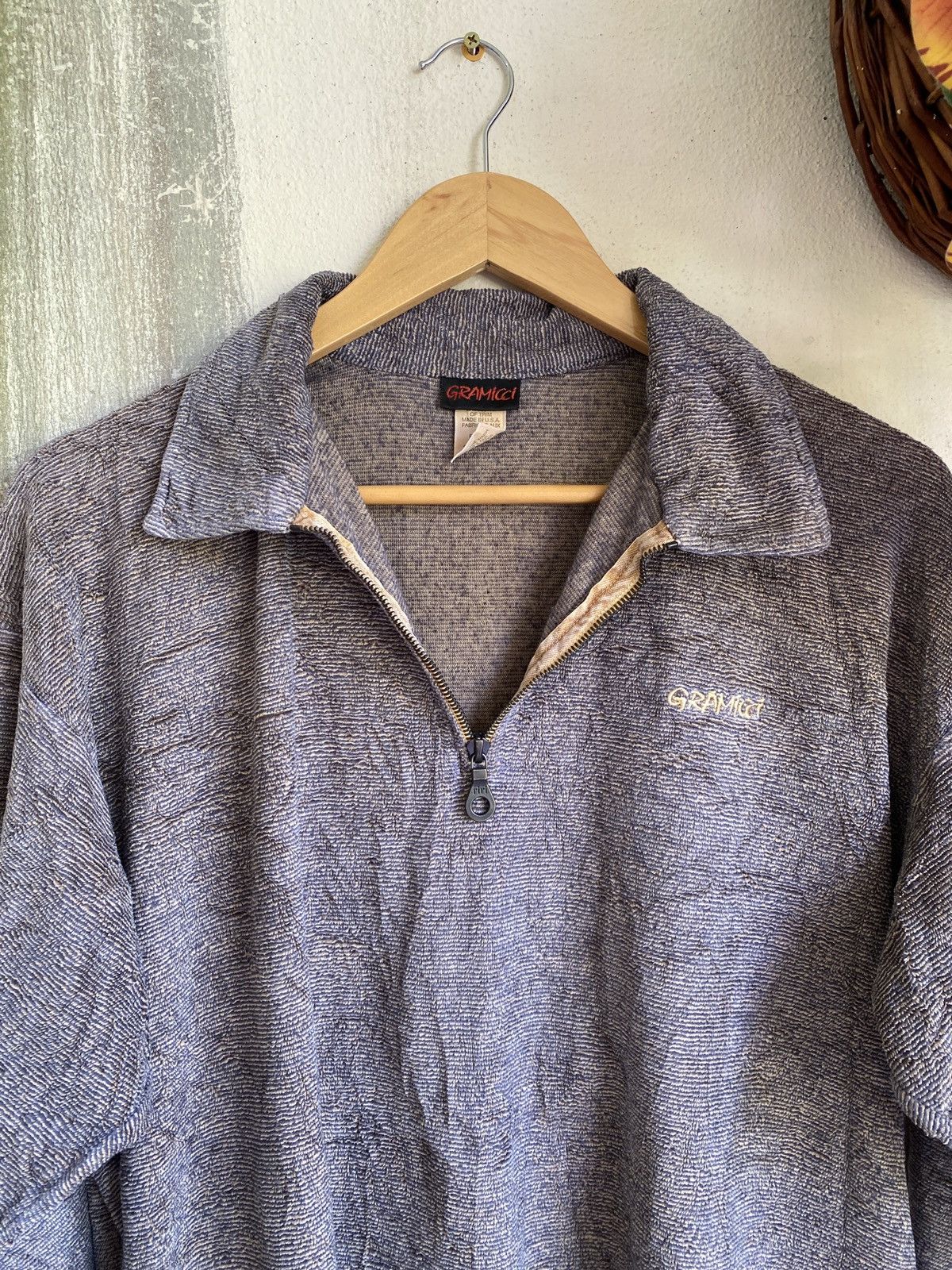 Gramicci × Vintage ✨Rare✨Gramicci Halfzipper Half Sweatshirt sweater Size US L / EU 52-54 / 3 - 4 Thumbnail