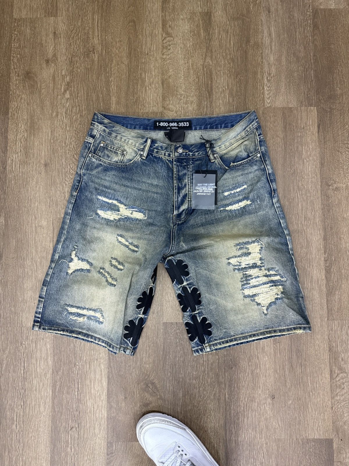 LOSTSHDWS DSTRY DENIM SHORT (BLACK) Size US 38 / EU 54 - 1 Thumbnail