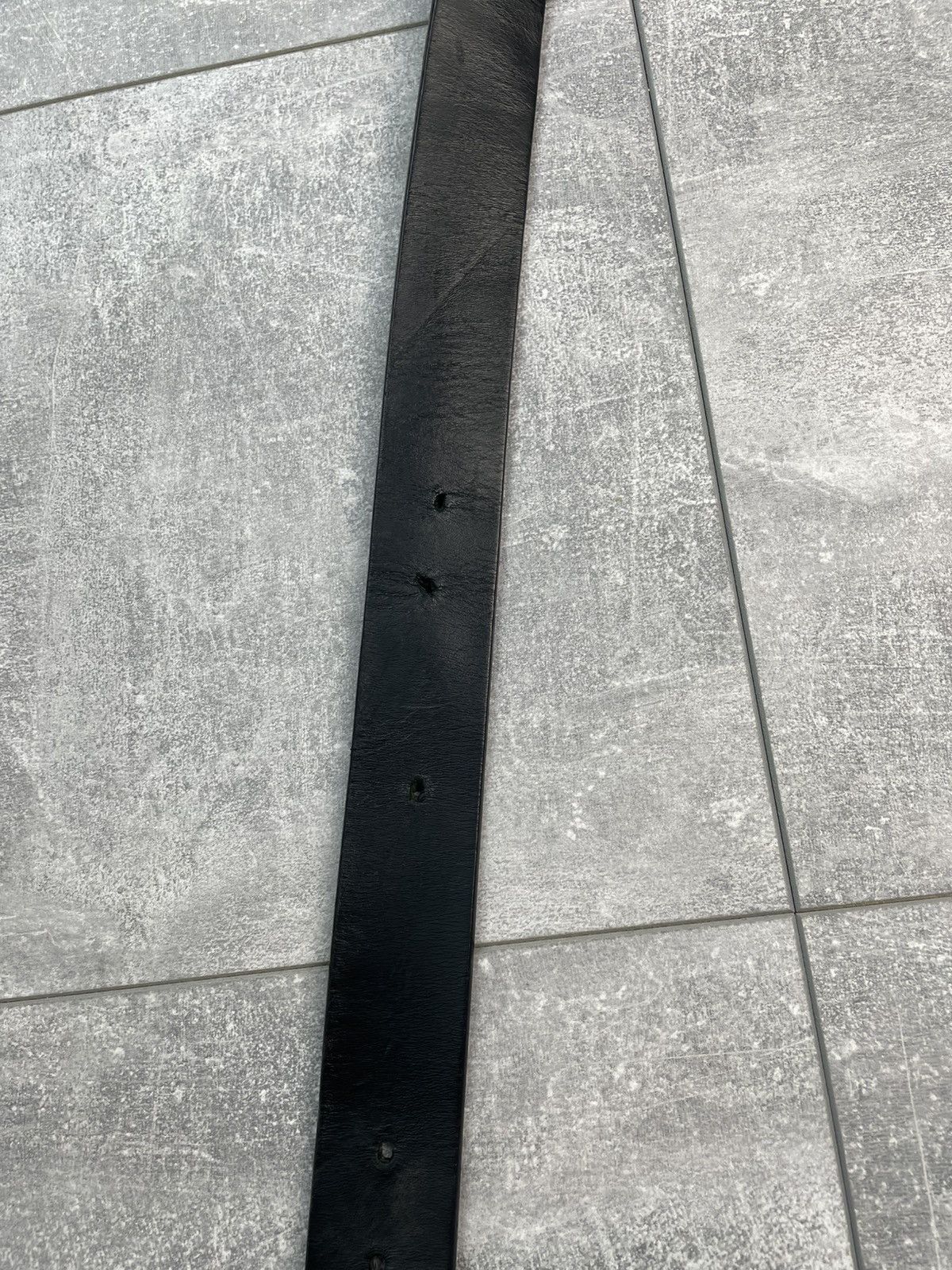 Gucci Gucci GG Leather Belt Black Size ONE SIZE - 9 Thumbnail