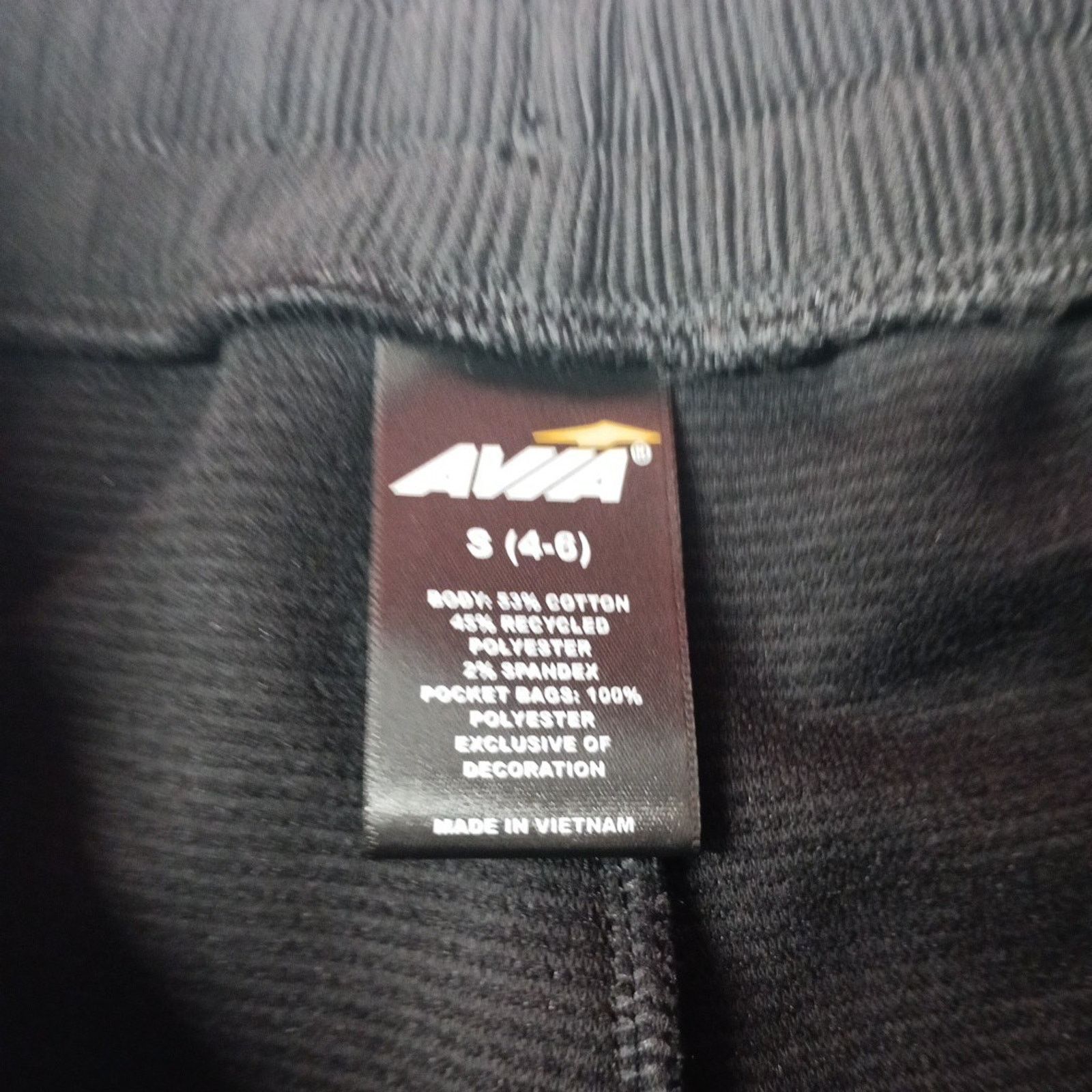 Avia AVIA Ottoman Lounge Shorts Womens Size S (4-6) Black Pockets Size 28" / US 6 / IT 42 - 4 Thumbnail