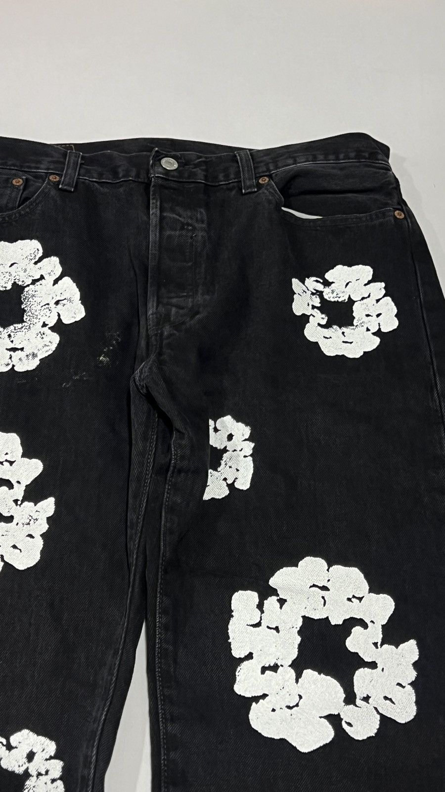 DENIM TEARS × Levi's Denim Tears Black Cotton Wreath Jeans Size US 36 / EU 52 - 5 Thumbnail