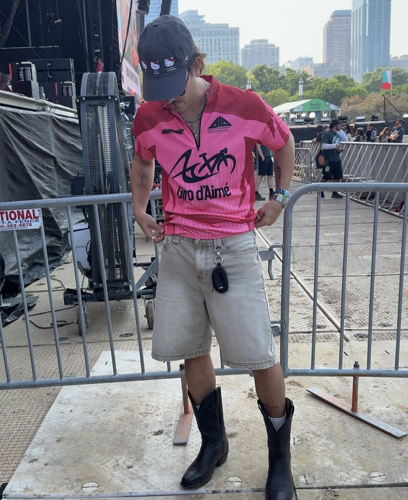 Aime Leon Dore Aime Leon Dore Cycling Jersey - Pink Size US L / EU 52-54 / 3 - 6 Thumbnail