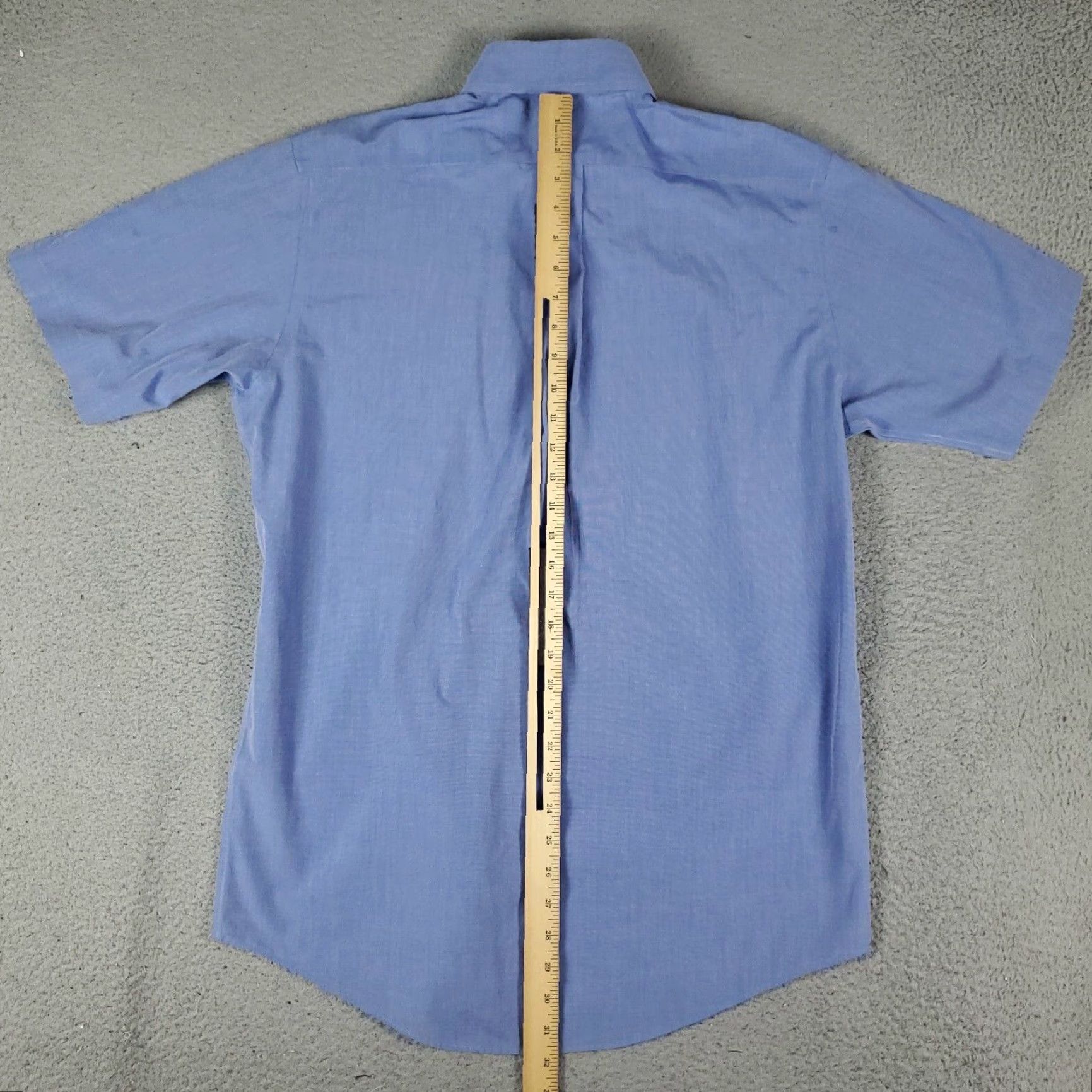 Brooks Brothers VINTAGE Brooks Brothers Men’s Dress Shirt Size 15.5 Blue Cotton Short Sleeve Business Casual Formal Wedding Size 40R - 5 Thumbnail