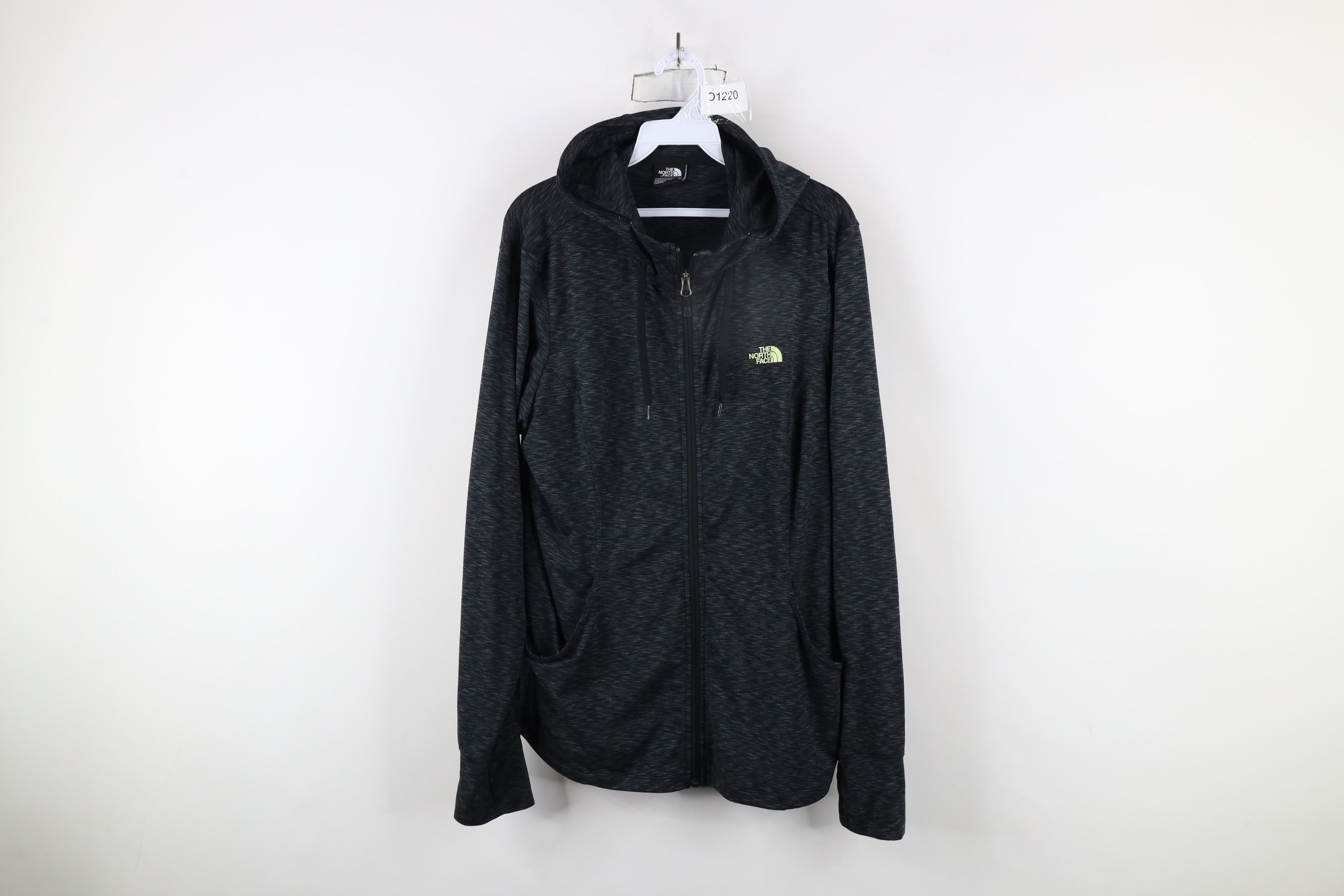 The North Face × Vintage The North Face Lightweight Knit Full Zip Hoodie Black Size XL / US 12-14 / IT 48-50 - 1 Thumbnail