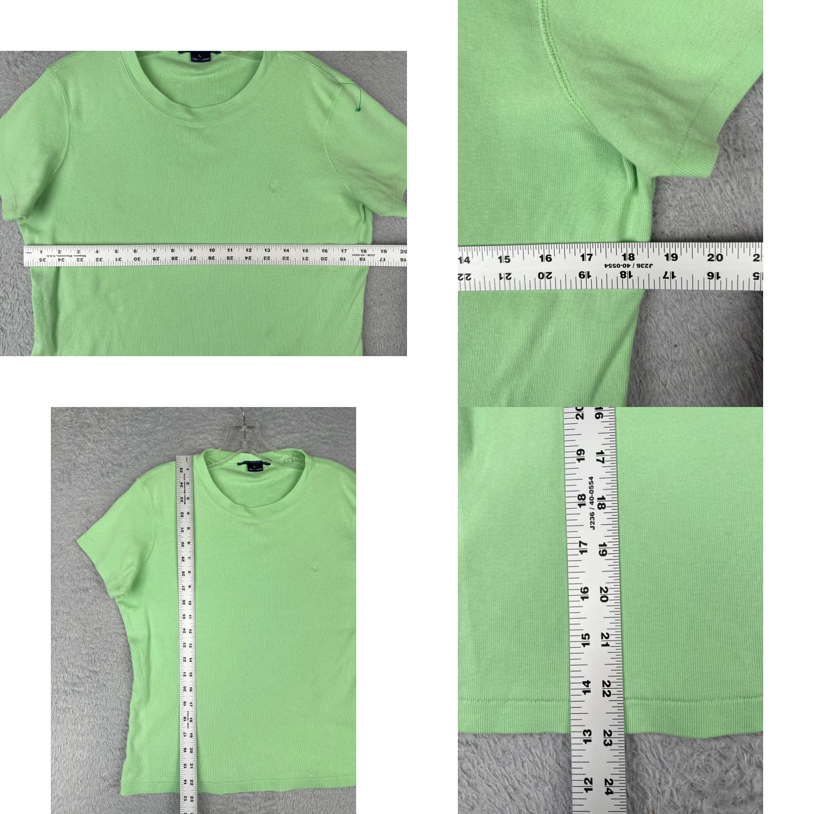 Ralph Lauren RALPH LAUREN Polo Shirt Women XL Green 100% Cotton Short Sleeve Casual Sports Size XL / US 12-14 / IT 48-50 - 8 Thumbnail