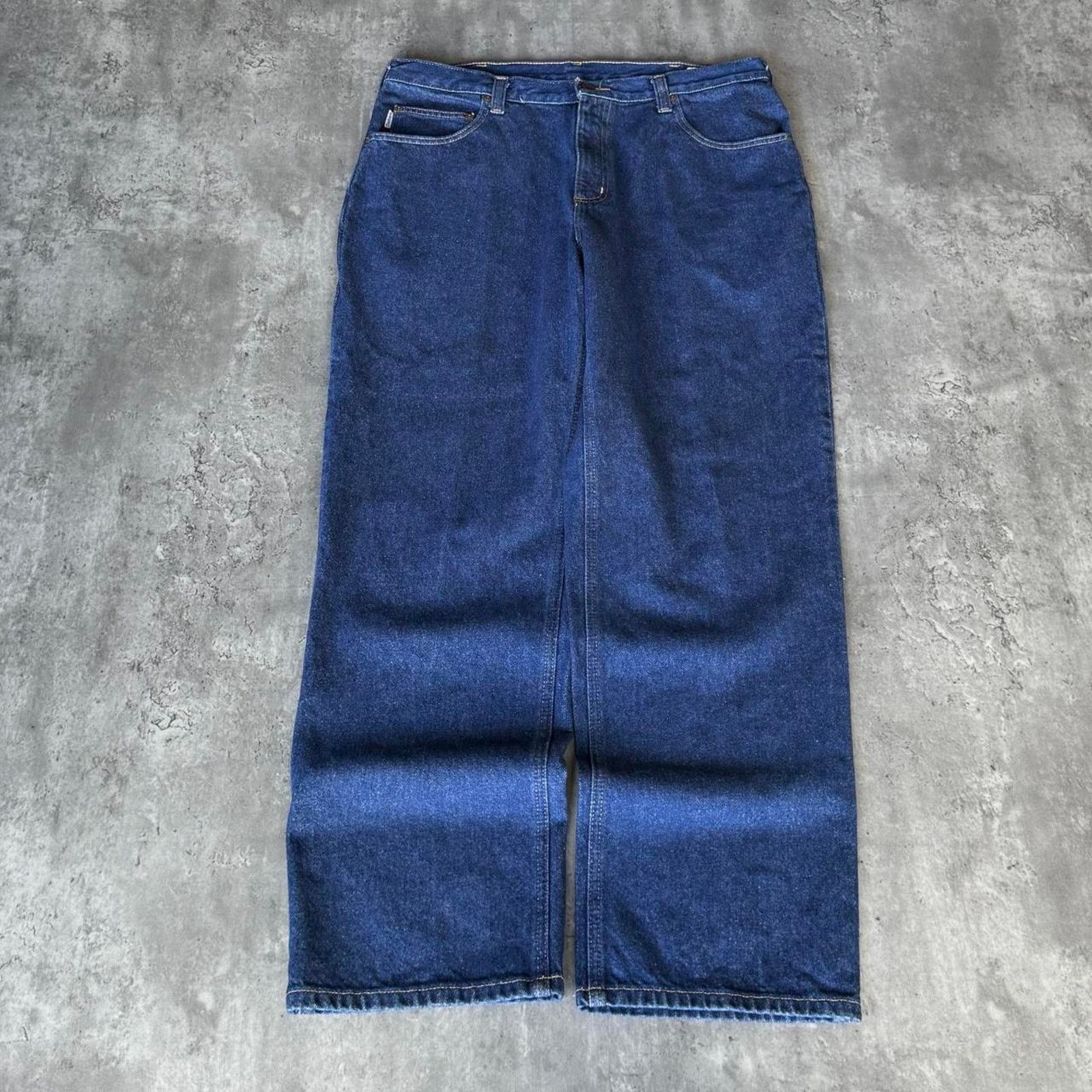 Carhartt × Carhartt Wip × Vintage Vintage Y2K Carhartt Relaxed Fit Baggy Carpenter Denim Jeans Size US 36 / EU 52 - 2 Thumbnail
