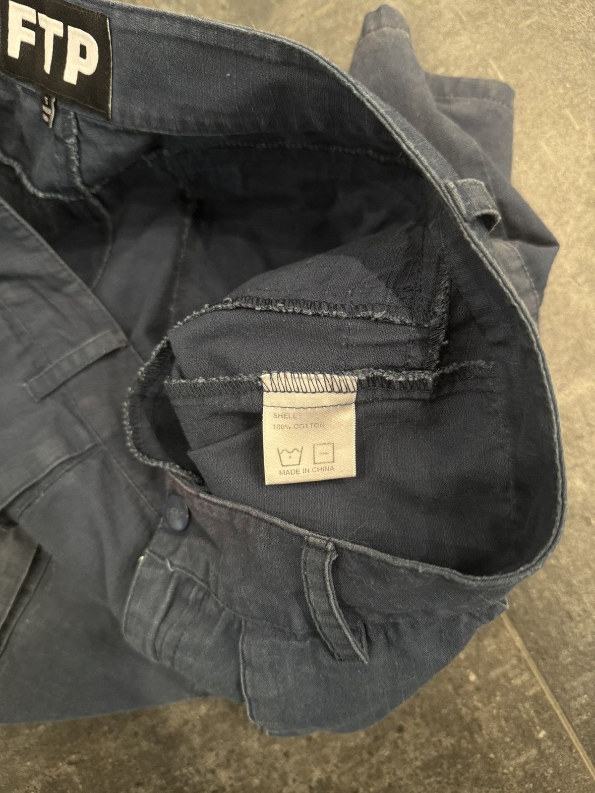 Fuck The Population FTP Ripstop Cargo Shorts Size 34 Navy Blue Size US 34 / EU 50 - 9 Thumbnail