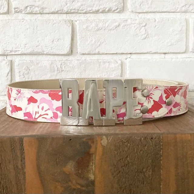 Bape BAPE Aloha Camo Pink Leather Belt a bathing ape NIGO Size ONE SIZE - 1 Thumbnail