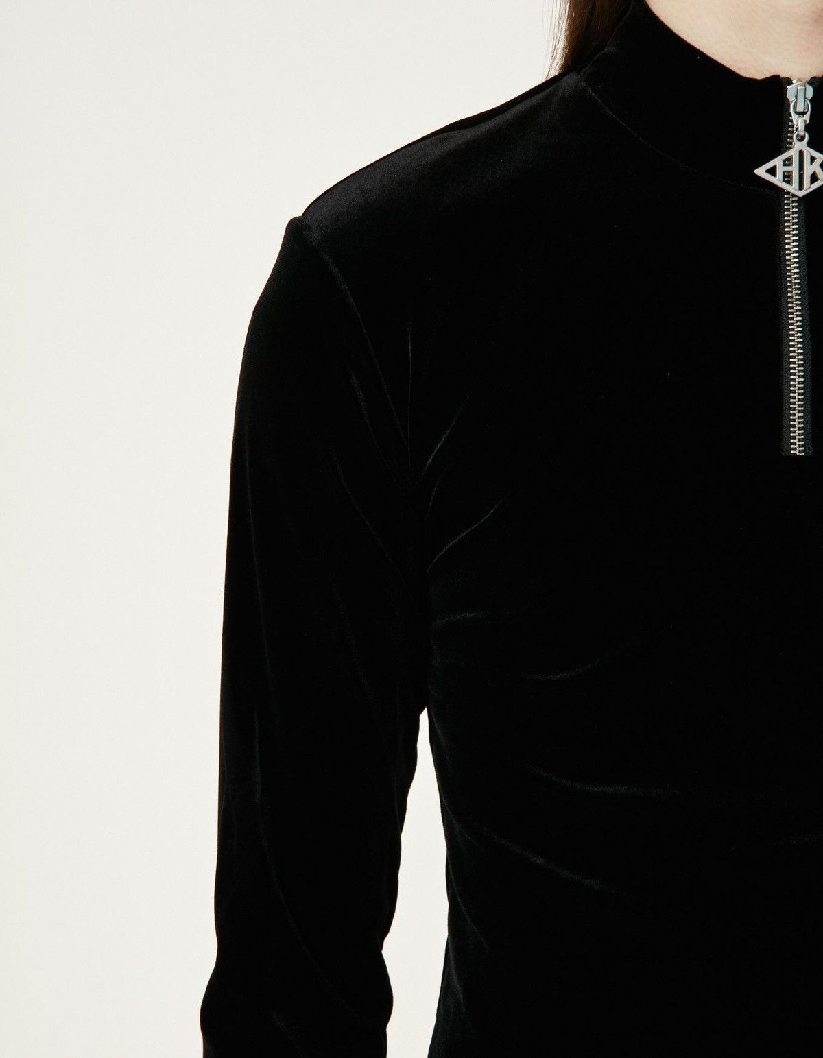 Han Kjobenhavn !DS! SS22 Han Kjobenhavn Half Zip Sharp Black Long Sleeve Size US M / EU 48-50 / 2 - 11 Thumbnail