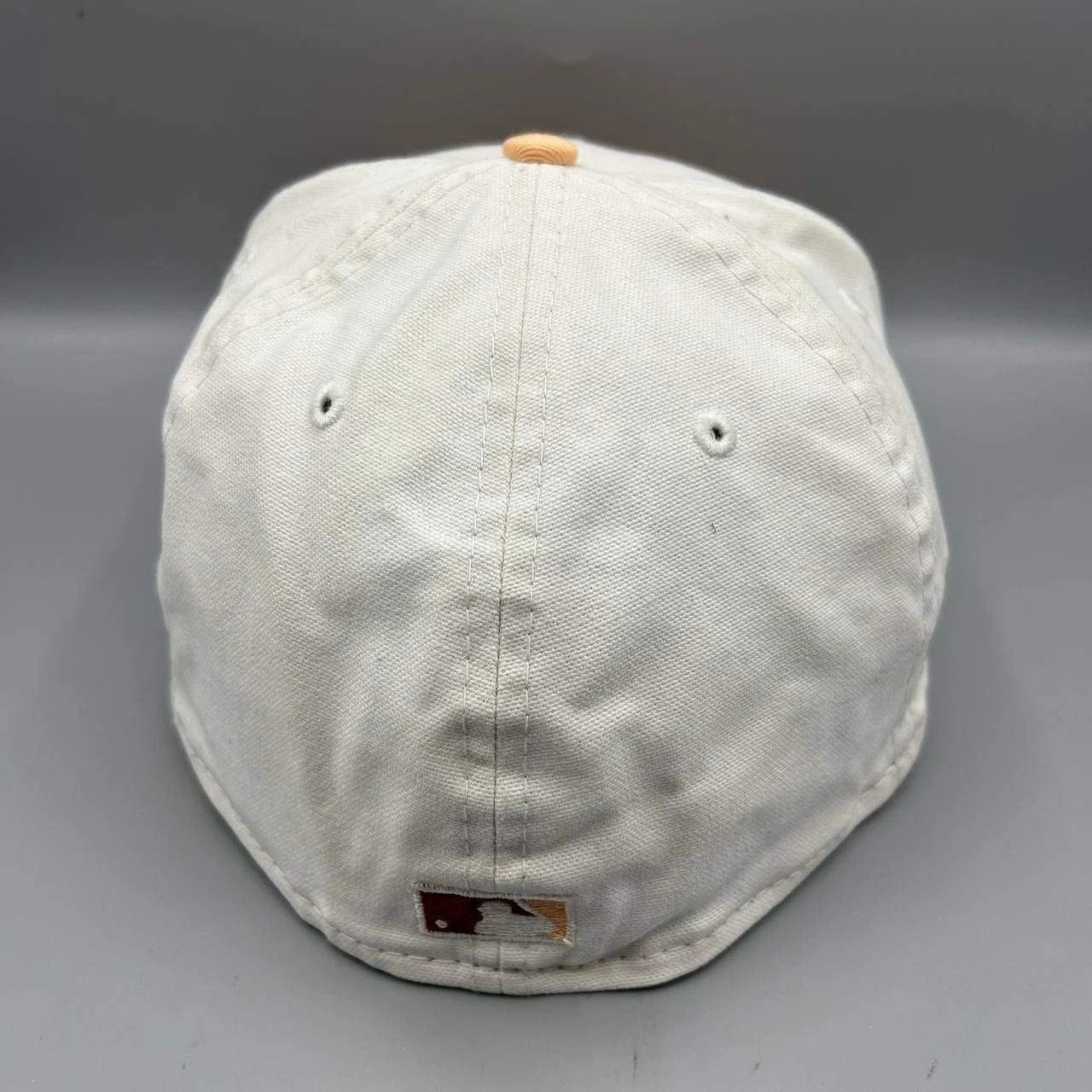 New Era Tampa Bay Devil Rays Hat Men 7 3/8 White MLB Fitted Cotton Size ONE SIZE - 7 Thumbnail