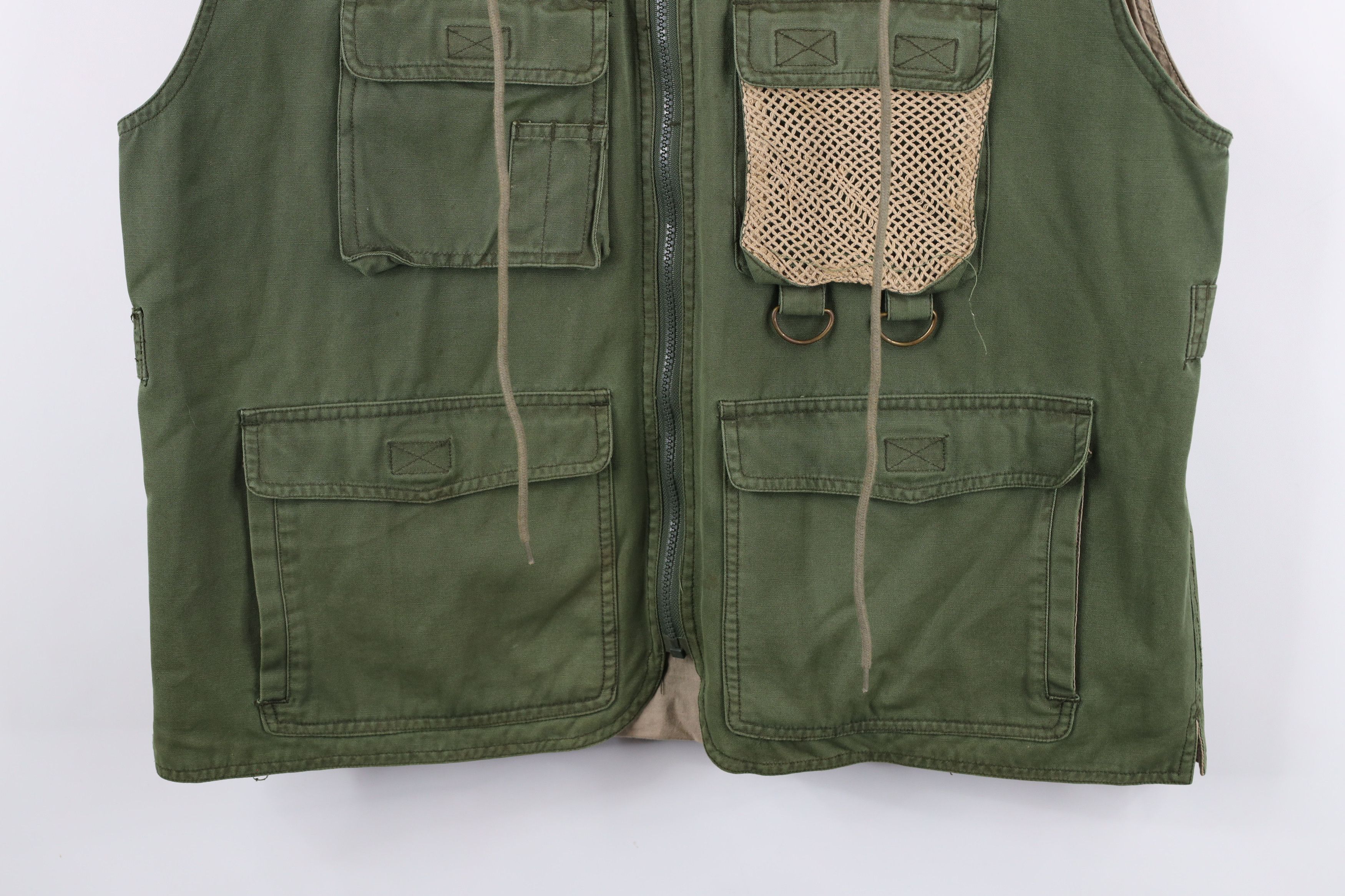 Vintage Vintage 90s Streetwear Hooded Fly Fishing Vest Jacket Size US L / EU 52-54 / 3 - 3 Thumbnail