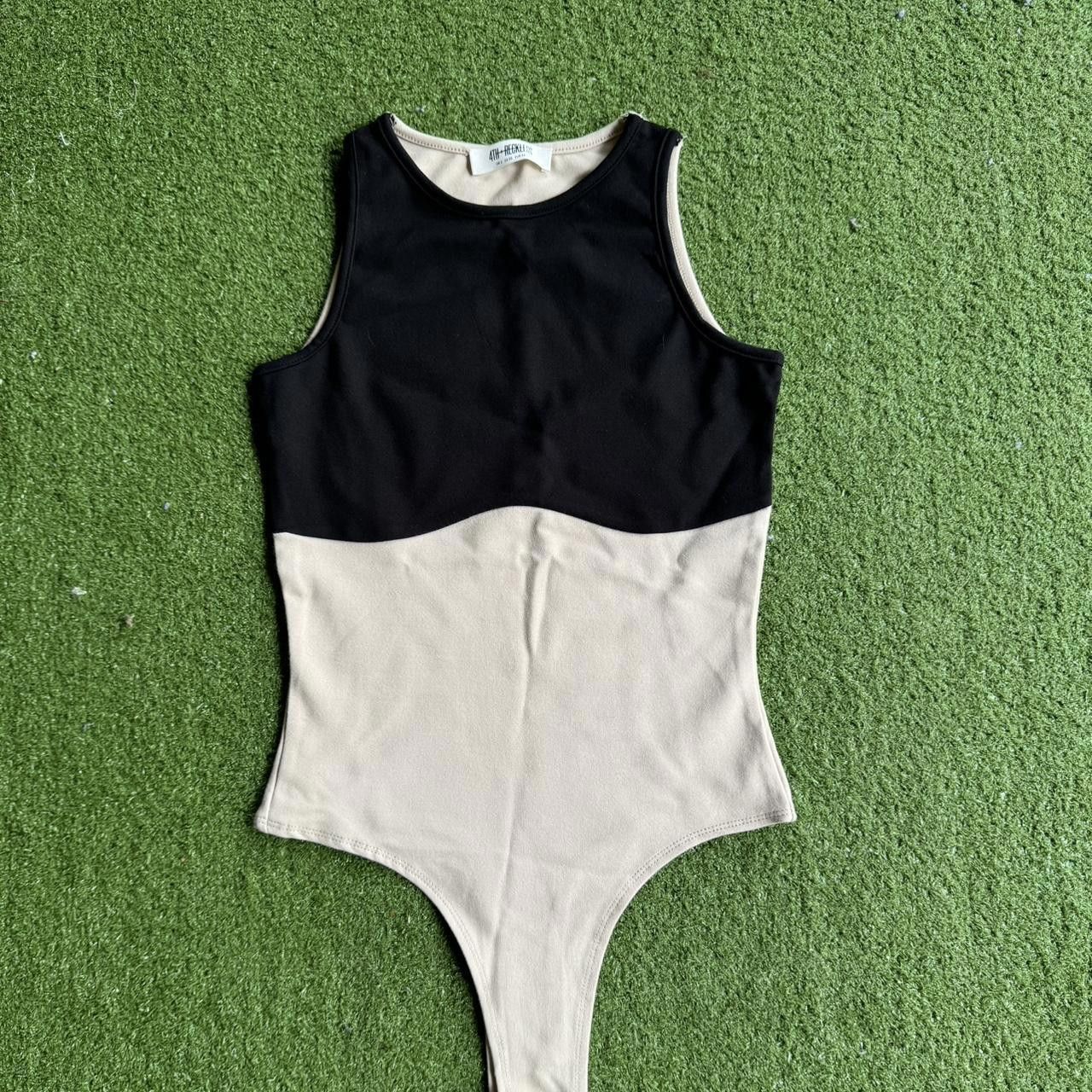 Designer 4th & Reckless Women's Multi and Black Bodysuit Size ONE SIZE - 1 Thumbnail