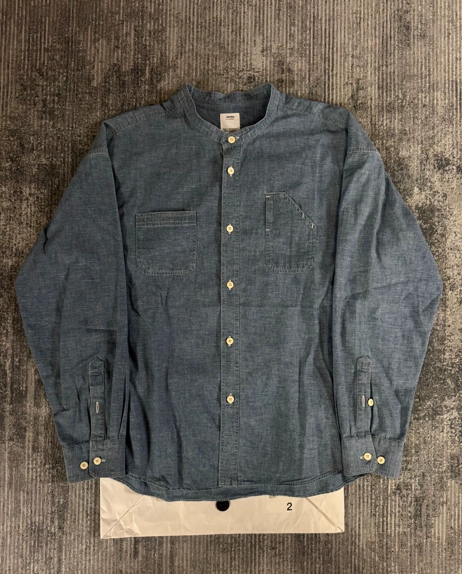 Visvim visvim elgin chambray long sleeve shirt Size US M / EU 48-50 / 2 - 1 Thumbnail