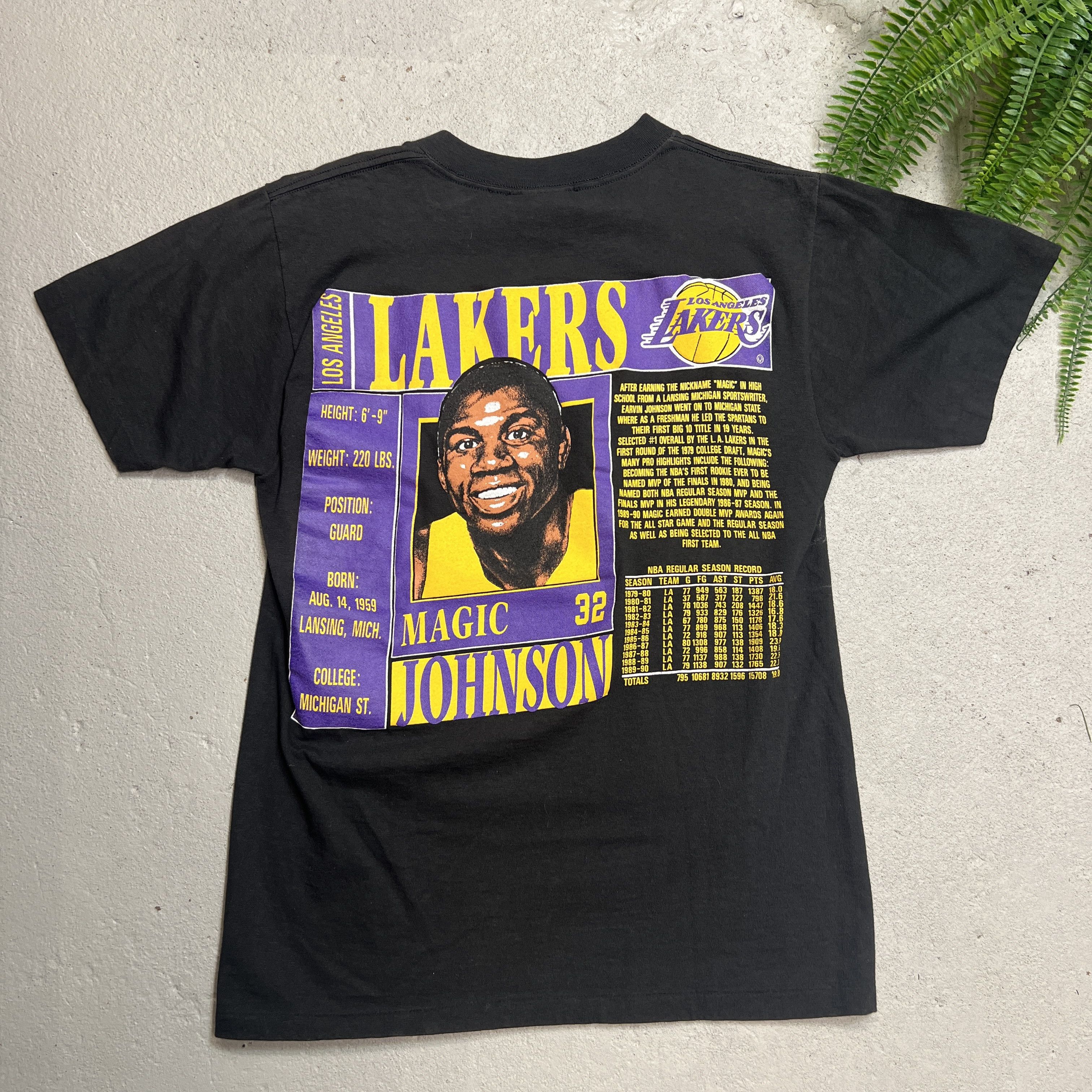 NBA × Nutmeg × Vintage Magic Johnson Stats Tee Size US M / EU 48-50 / 2 - 4 Thumbnail