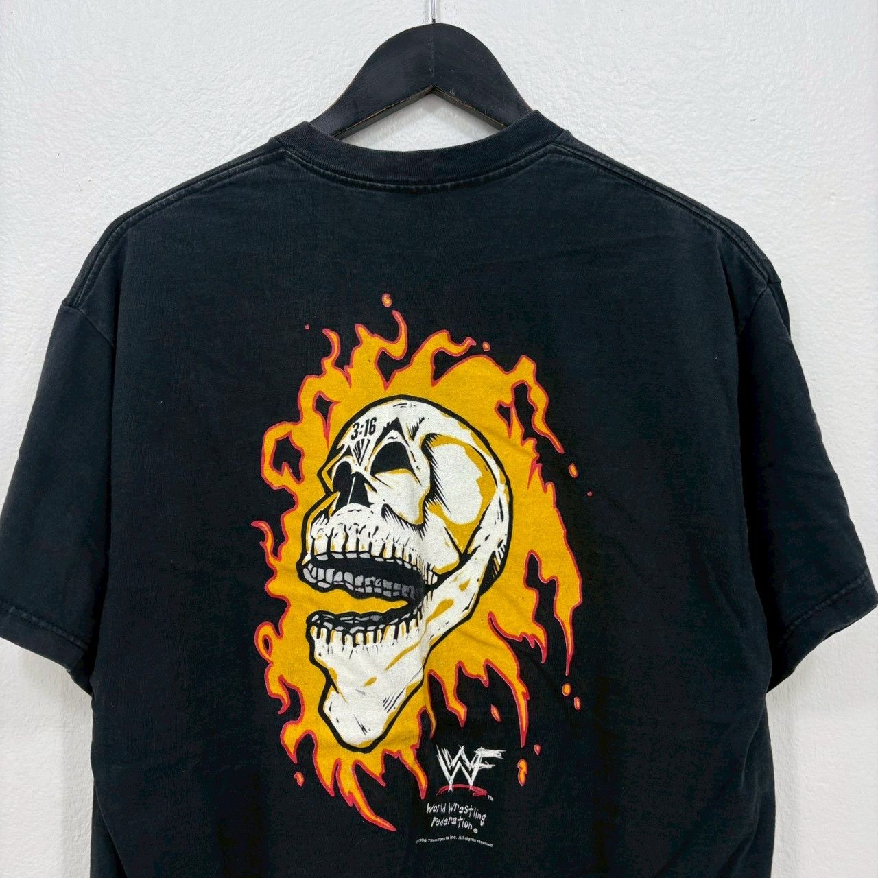 Vintage Vintage 90s Stone Cold Flaming Skull WWF WWE size XL wts03 Size US XL / EU 56 / 4 - 1 Thumbnail