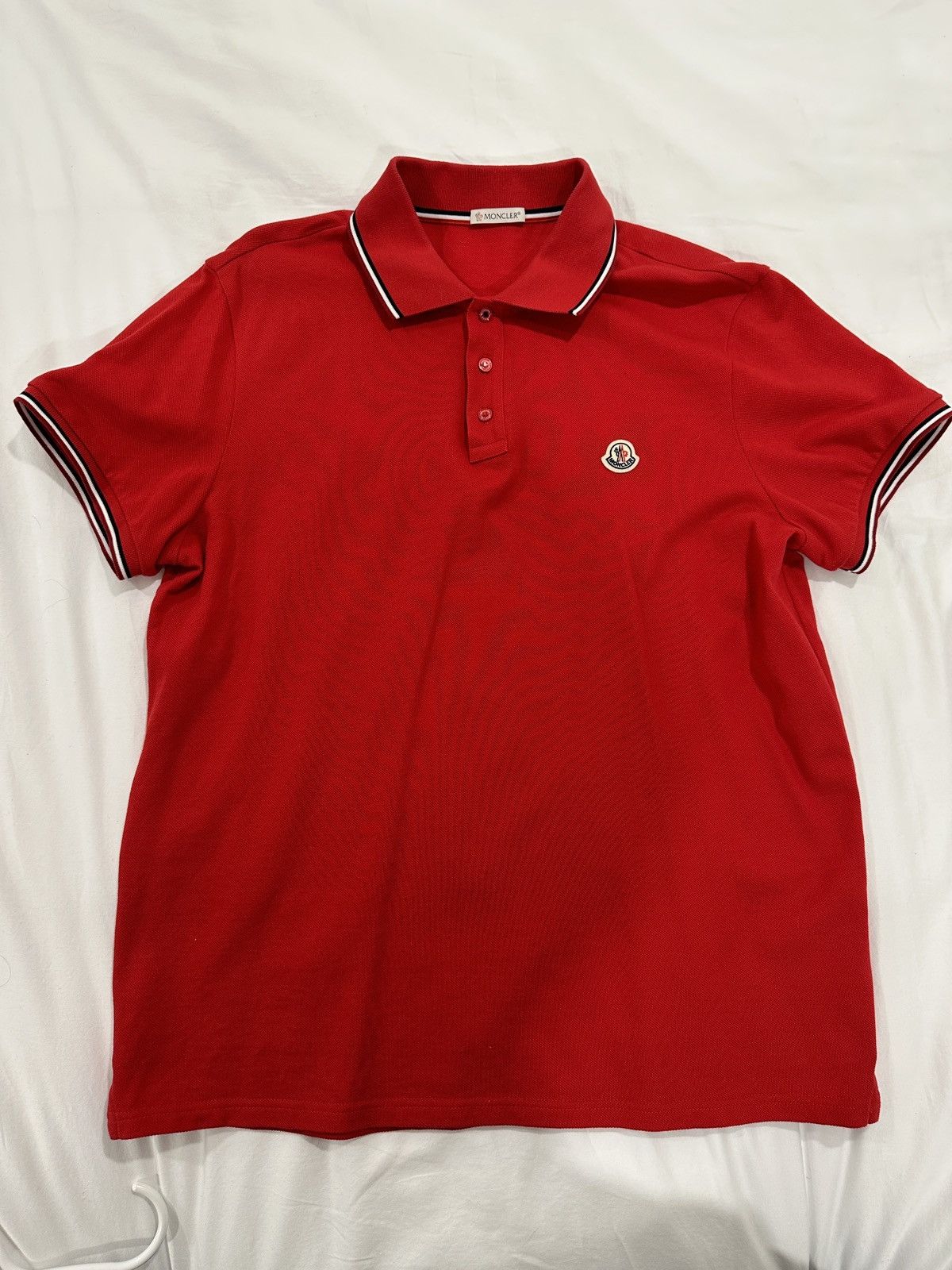 image of Moncler Polo Red, Men's (Size XL)