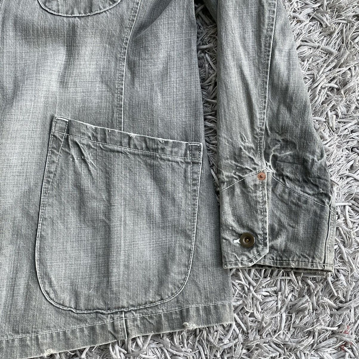 Levi's × Levi's Vintage Clothing Vintage Levis Denim Redloop Grey workers Jacket Size L / US 10 / IT 46 - 14 Thumbnail