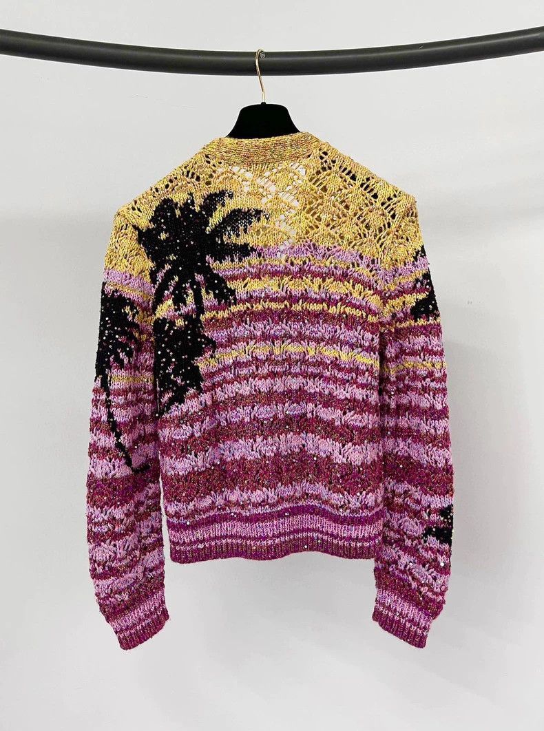 Chanel Chanel 24C Heavy Industry Color Sequin Knitted Cardigan co Size XXS / US 00 / IT 34 - 2 Thumbnail