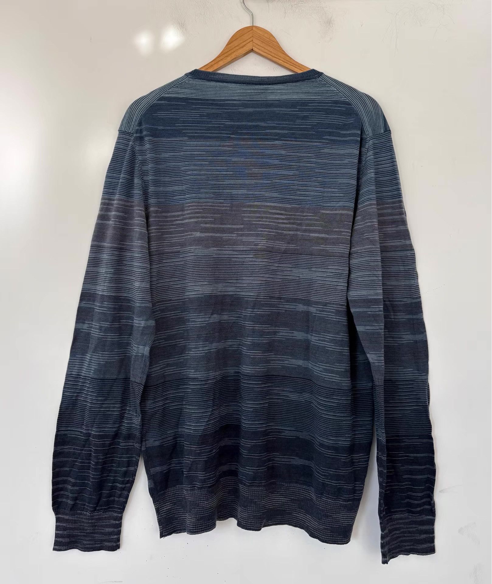 Missoni Missoni Men's Wool Wave Knit Sweater Ｑ21 Size US L / EU 52-54 / 3 - 2 Thumbnail