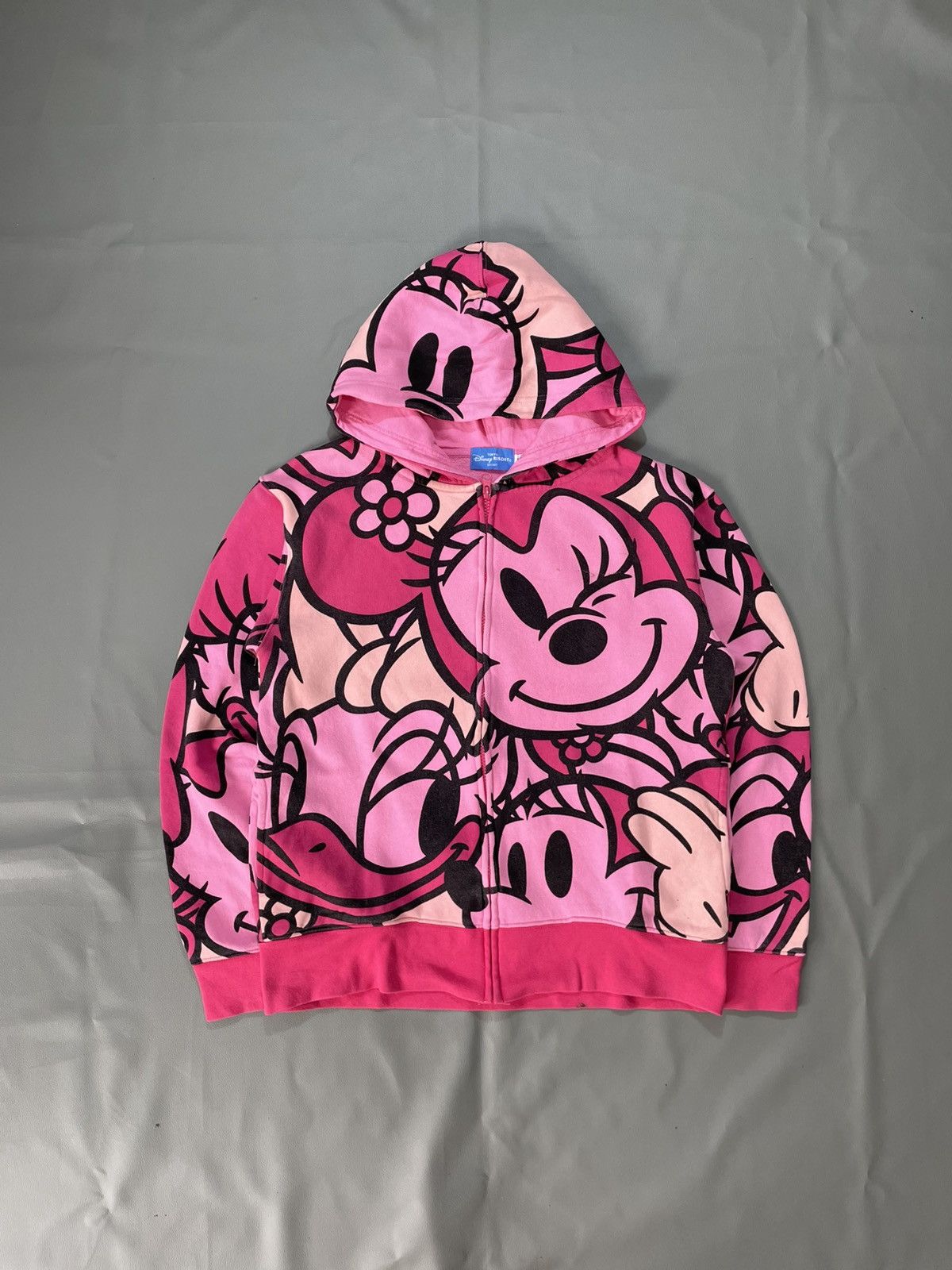 Disney vintage Mickey Mouse & Friends Zip Hoodie All Over Printed Size US S / EU 44-46 / 1 - 1 Thumbnail